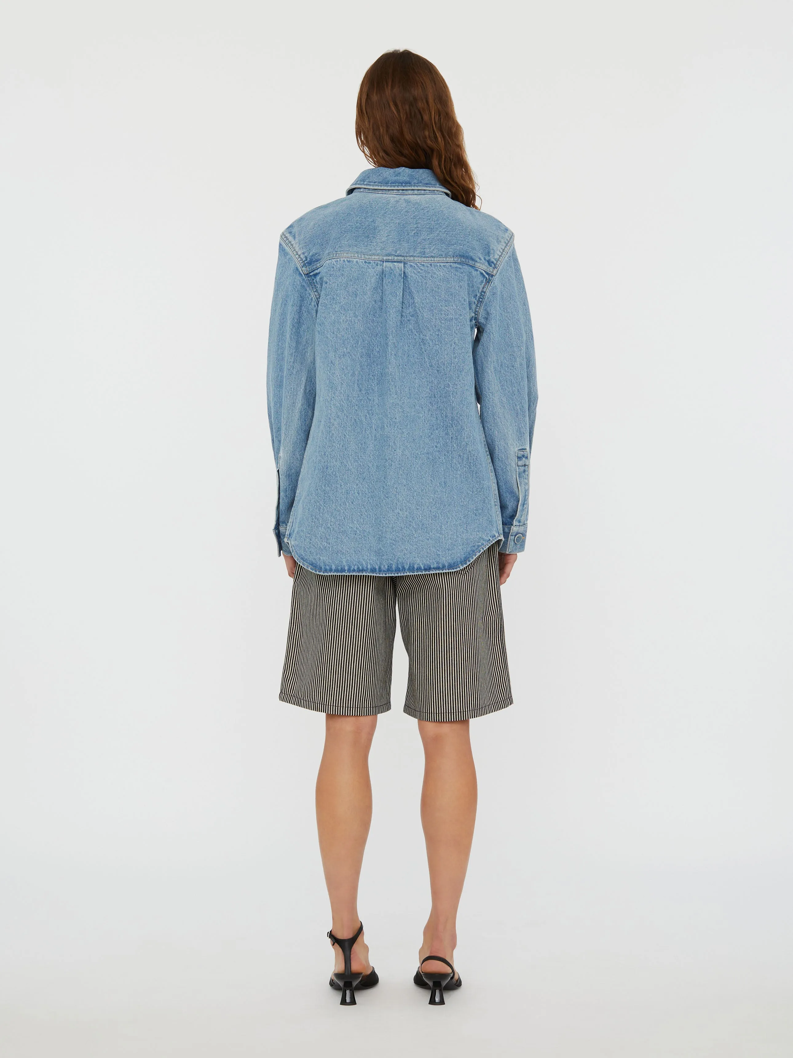 Denim Floating Tab Shirt sold by Christopher Esber product image thumbnail 4