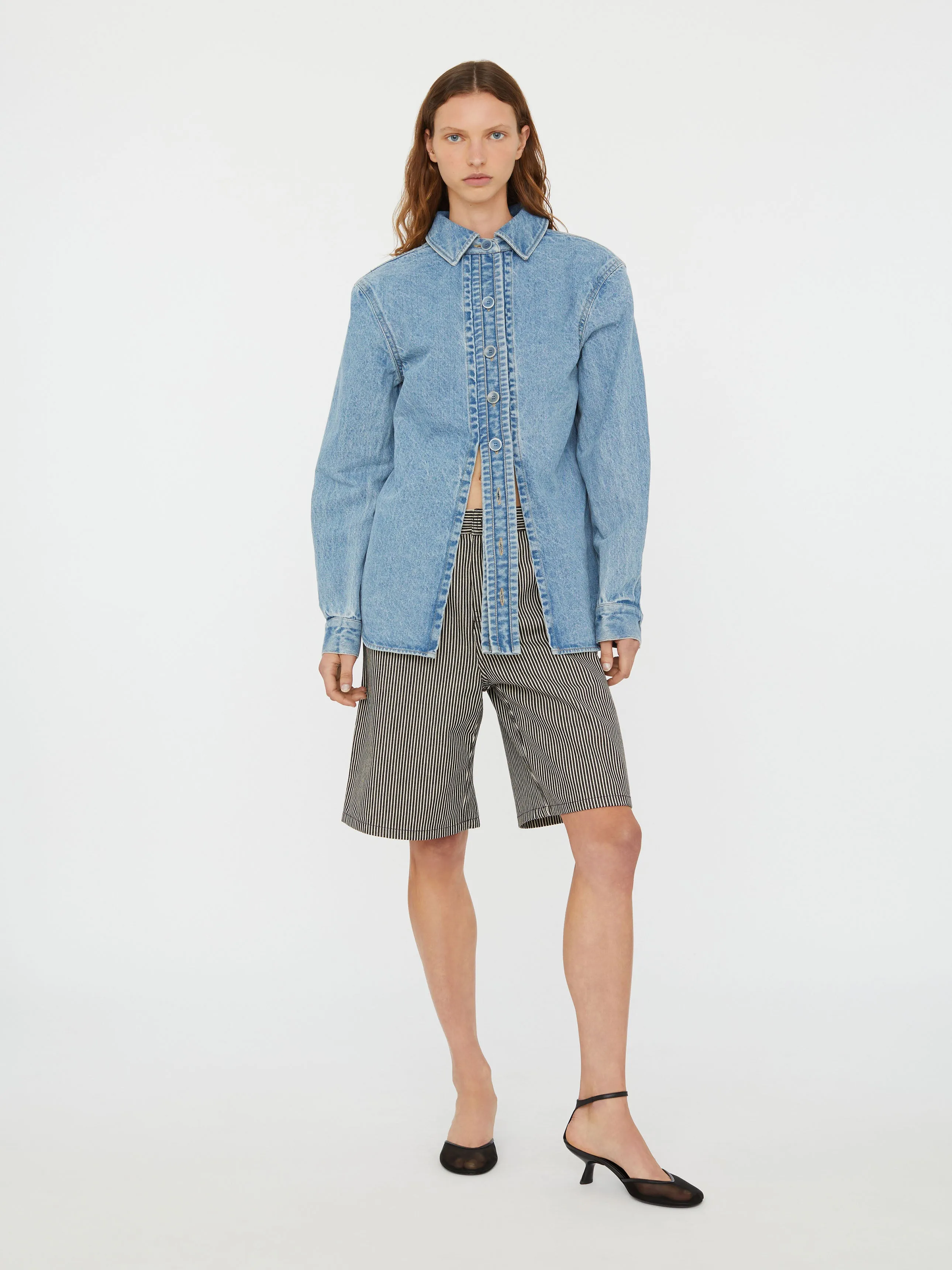 Denim Floating Tab Shirt sold by Christopher Esber product image thumbnail 5