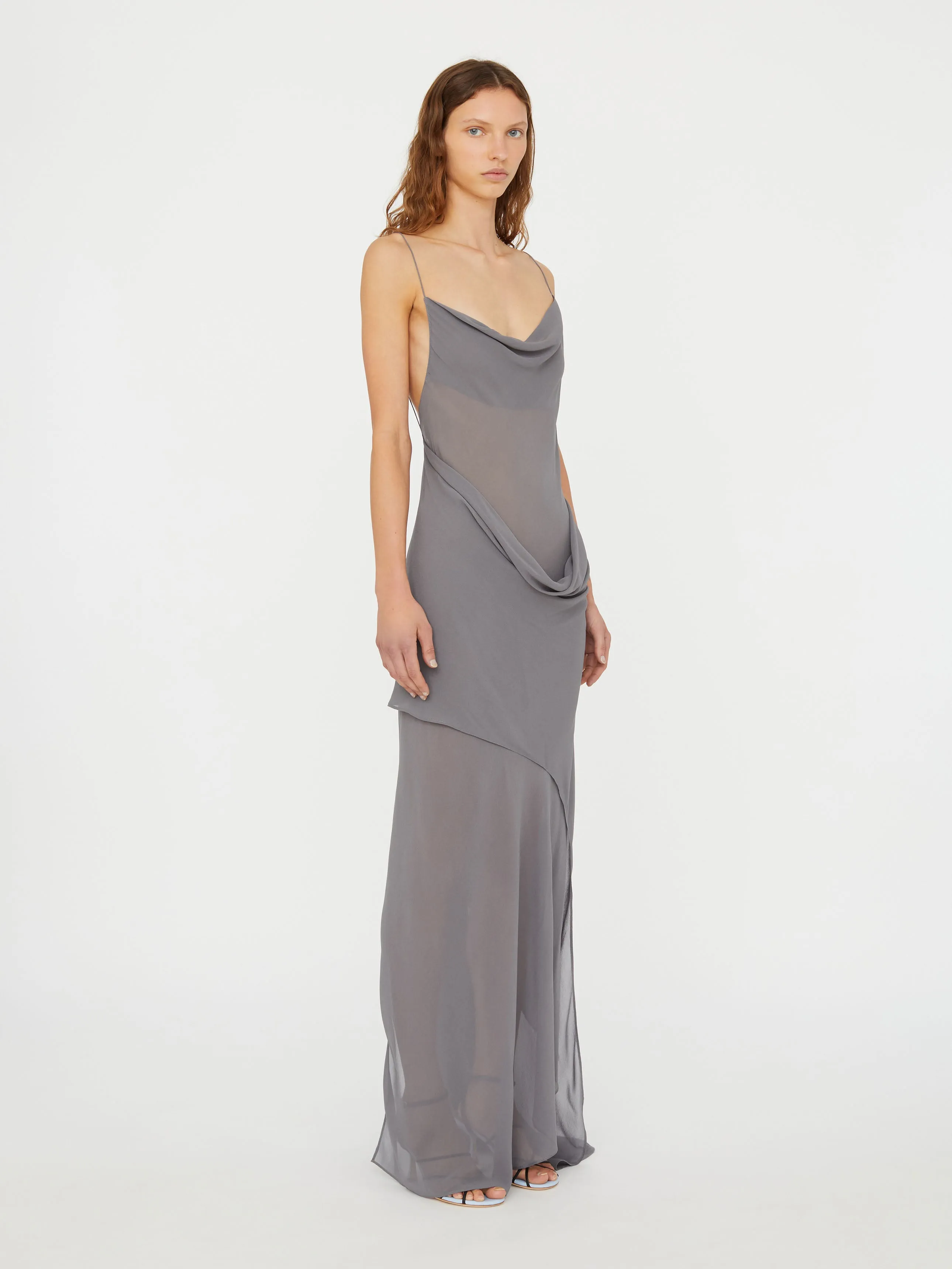 Cowl Hip Slip Dress sold by Christopher Esber product image thumbnail 3