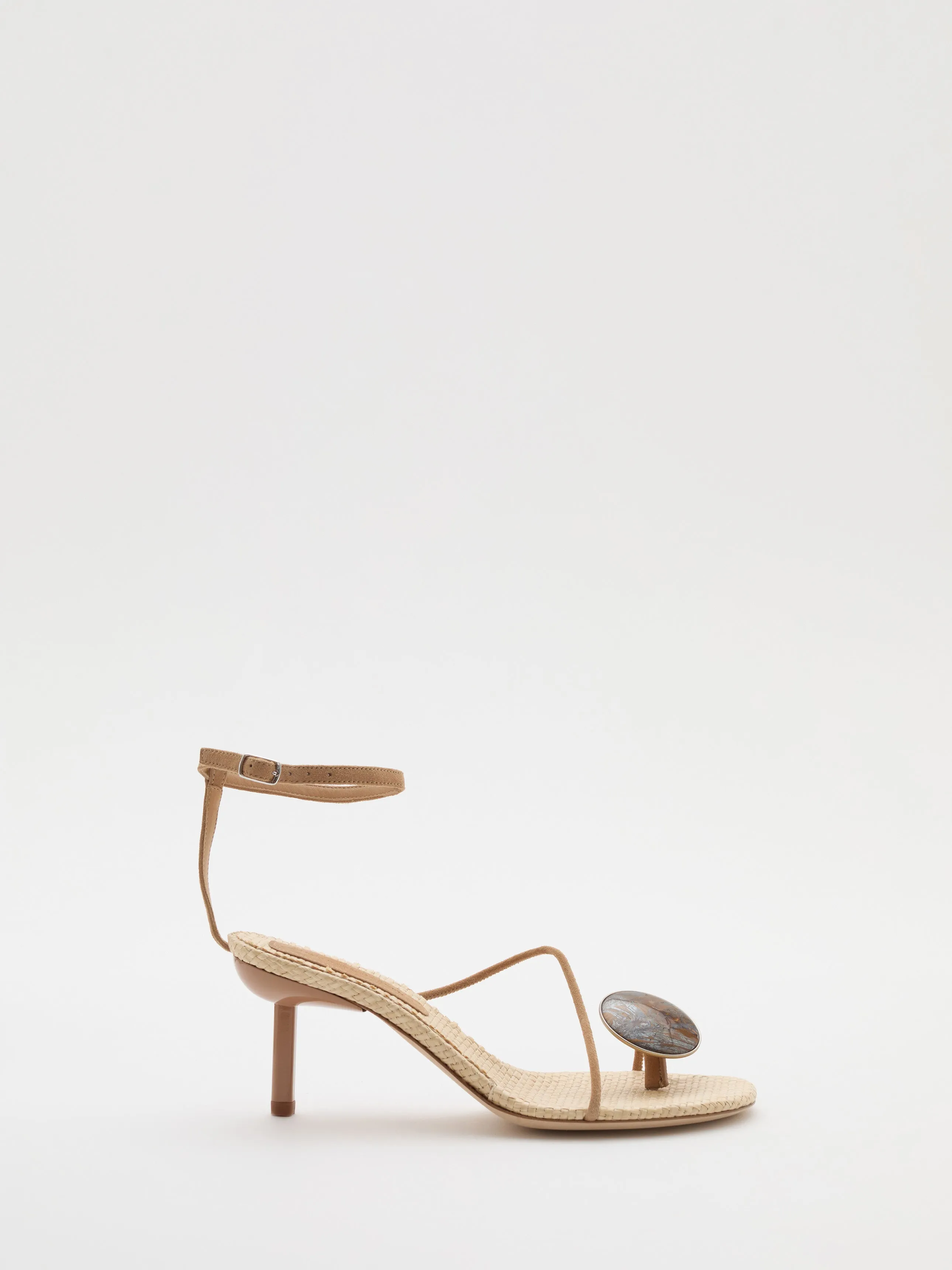 Doma Stoned Raffia Heel sold by Christopher Esber