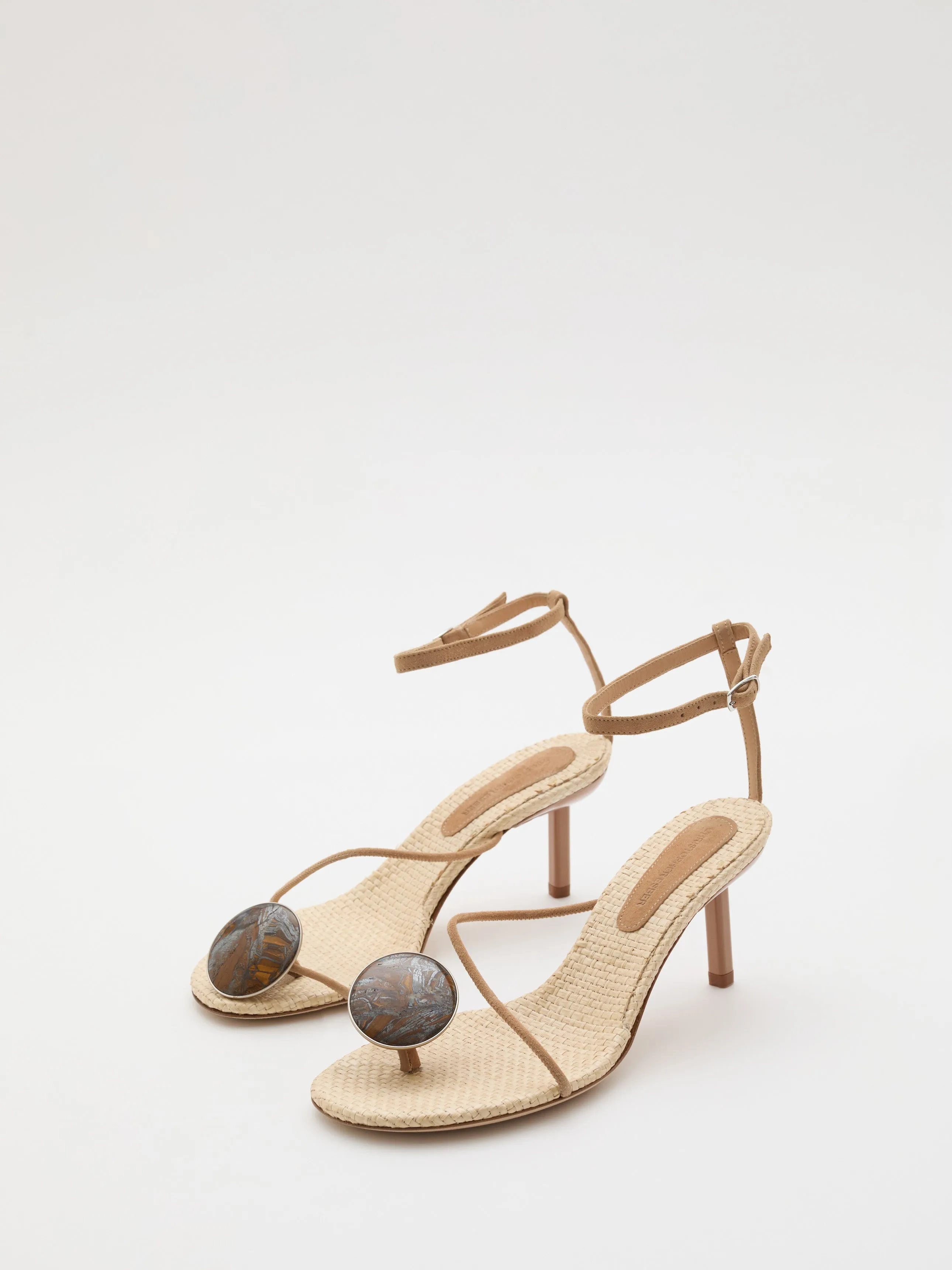 Doma Stoned Raffia Heel sold by Christopher Esber product image thumbnail 3