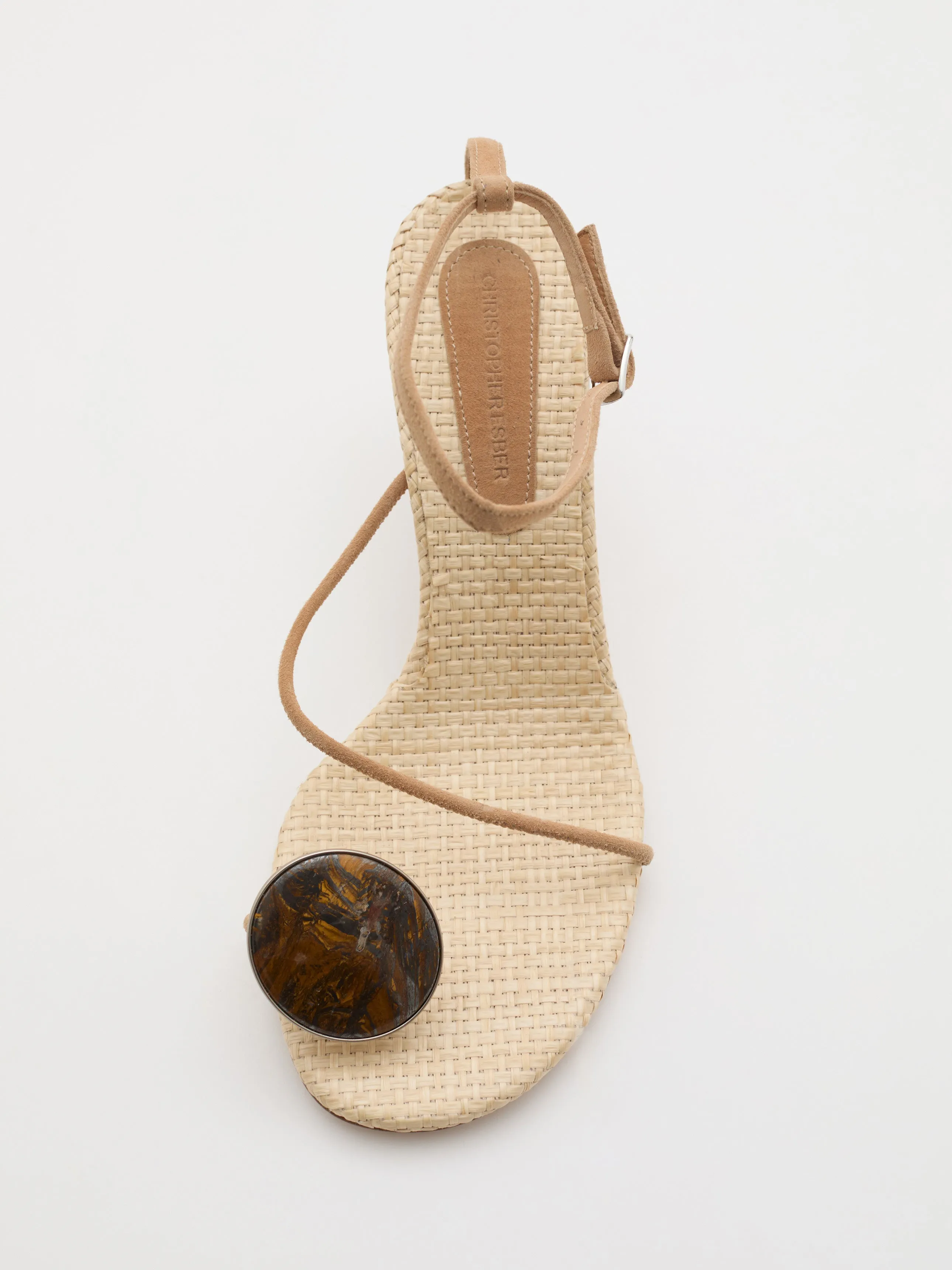 Doma Stoned Raffia Heel sold by Christopher Esber product image thumbnail 2