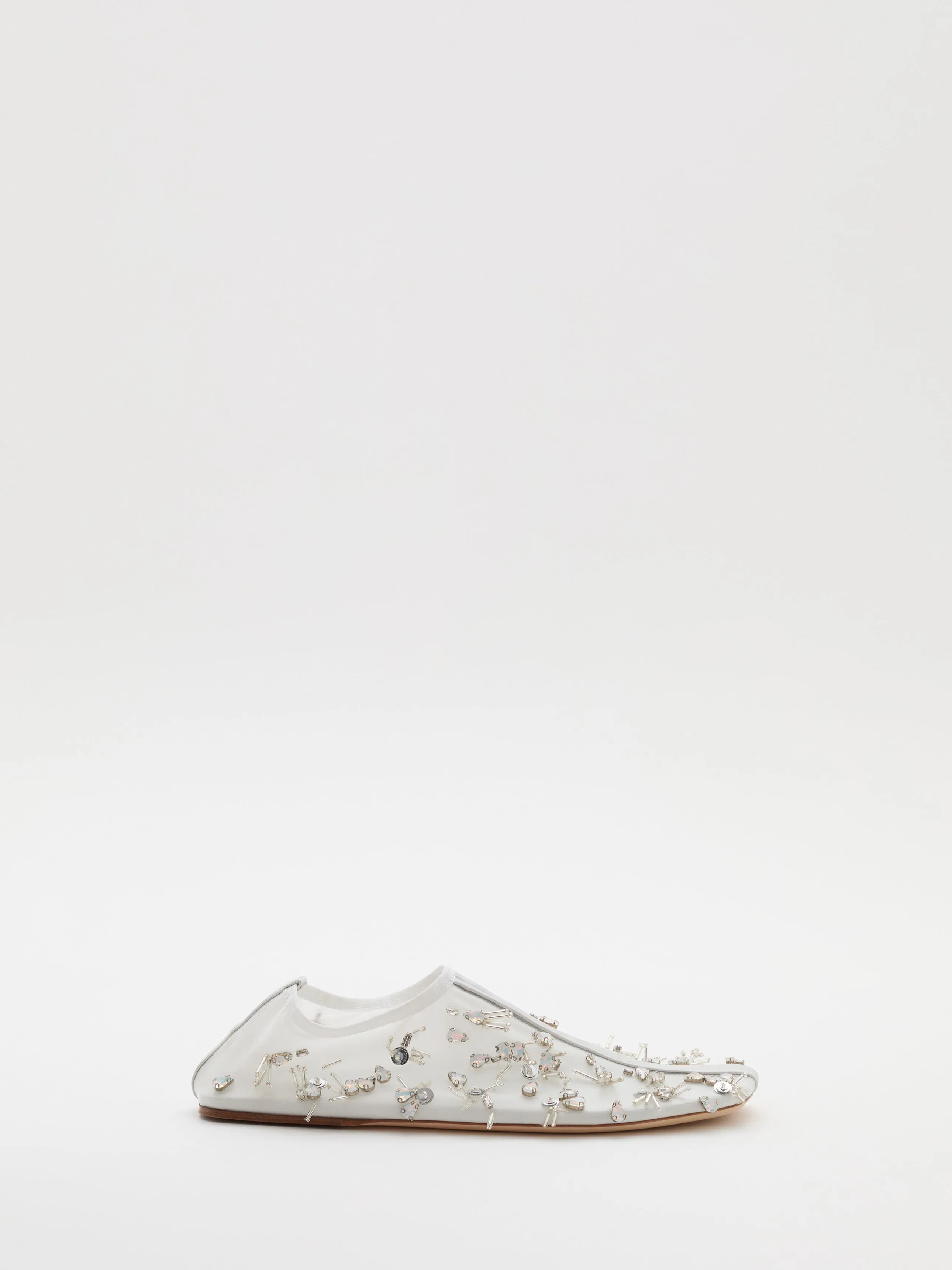 Frosted Beaded Mesh Flat sold by Christopher Esber