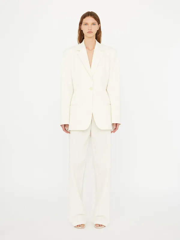 Intimate Bow Back Twill Blazer made by Christopher Esber