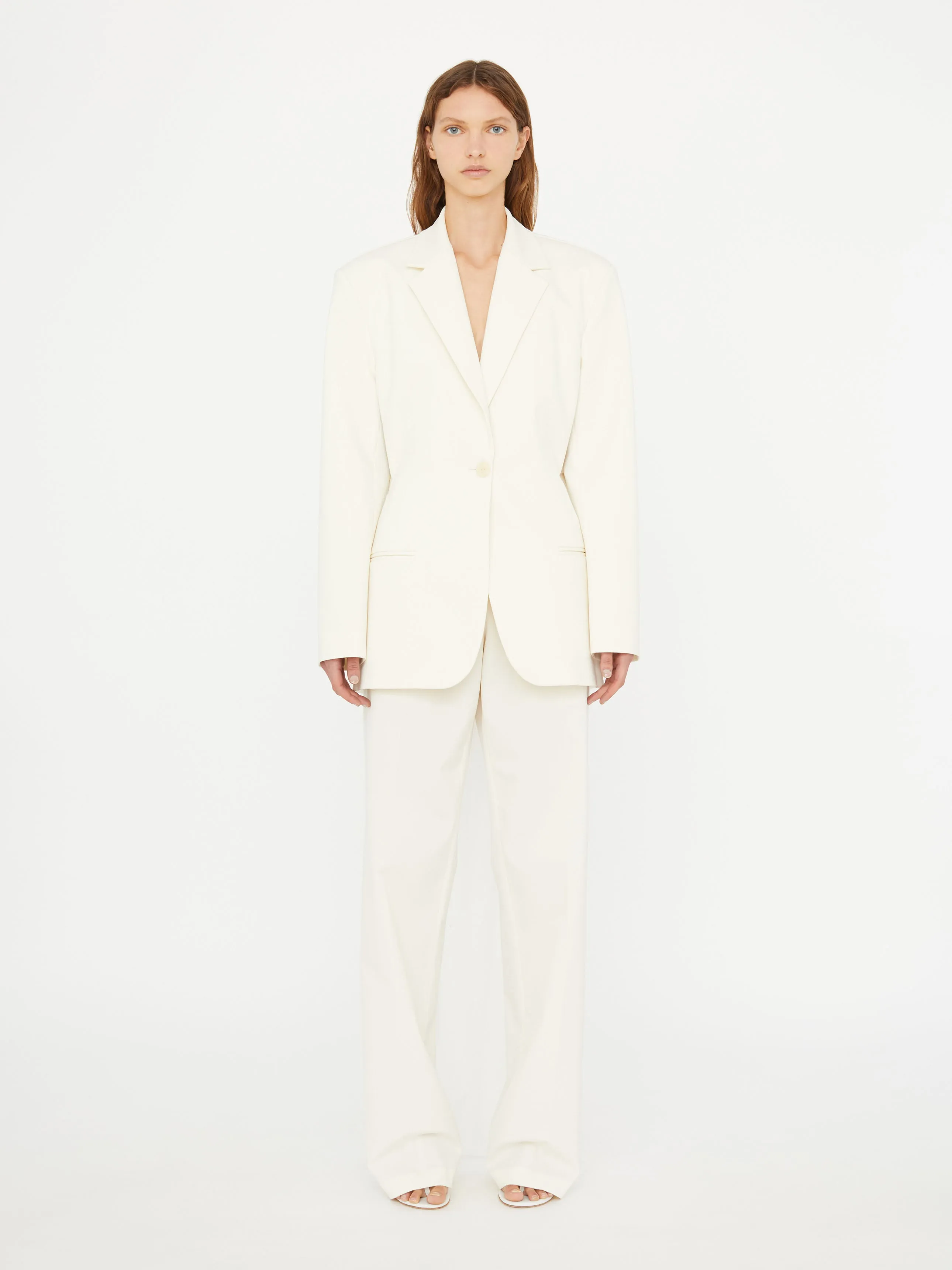 Intimate Bow Back Twill Blazer sold by Christopher Esber