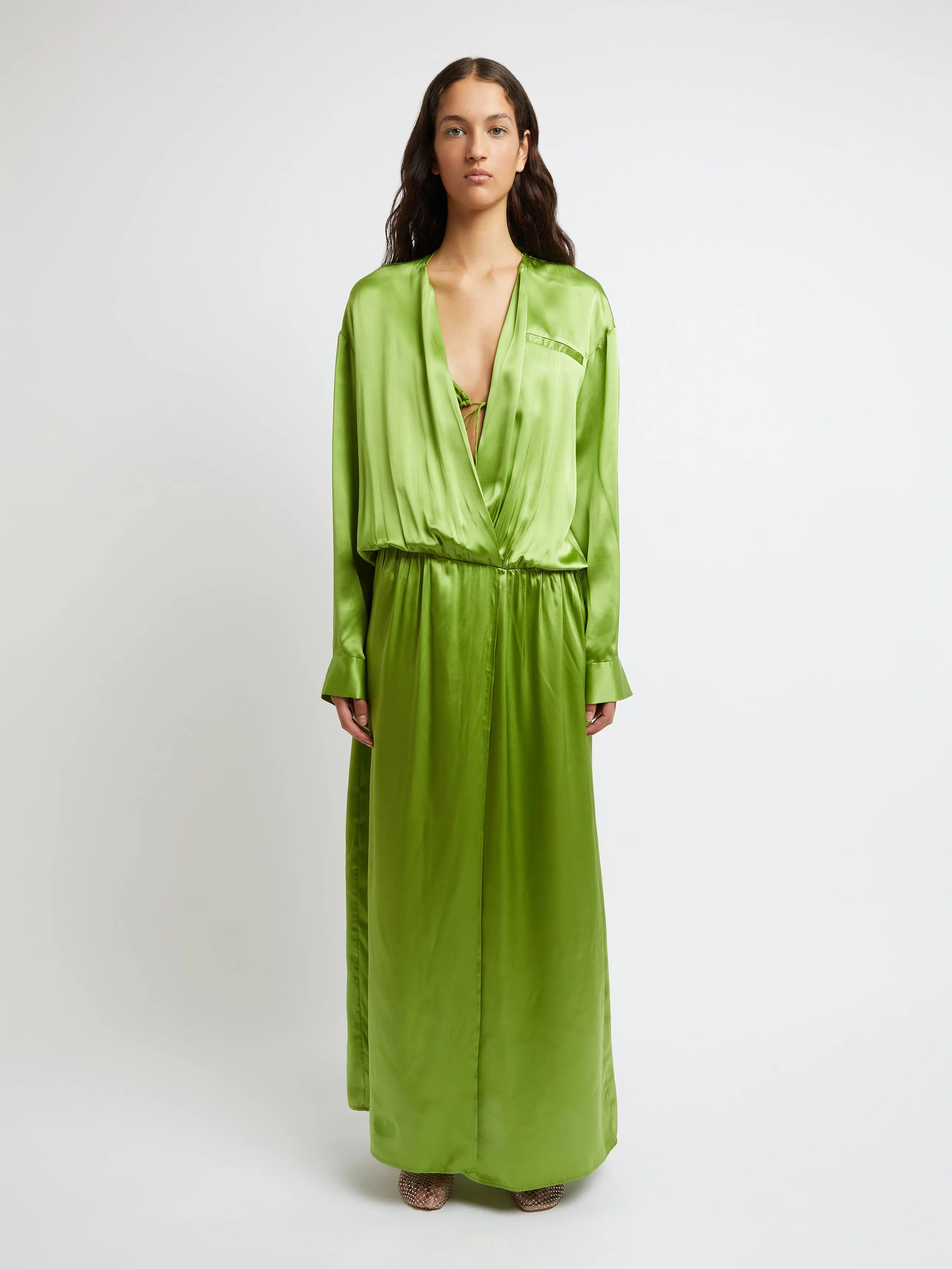 Verdant Falls Shirt Dress sold by Christopher Esber