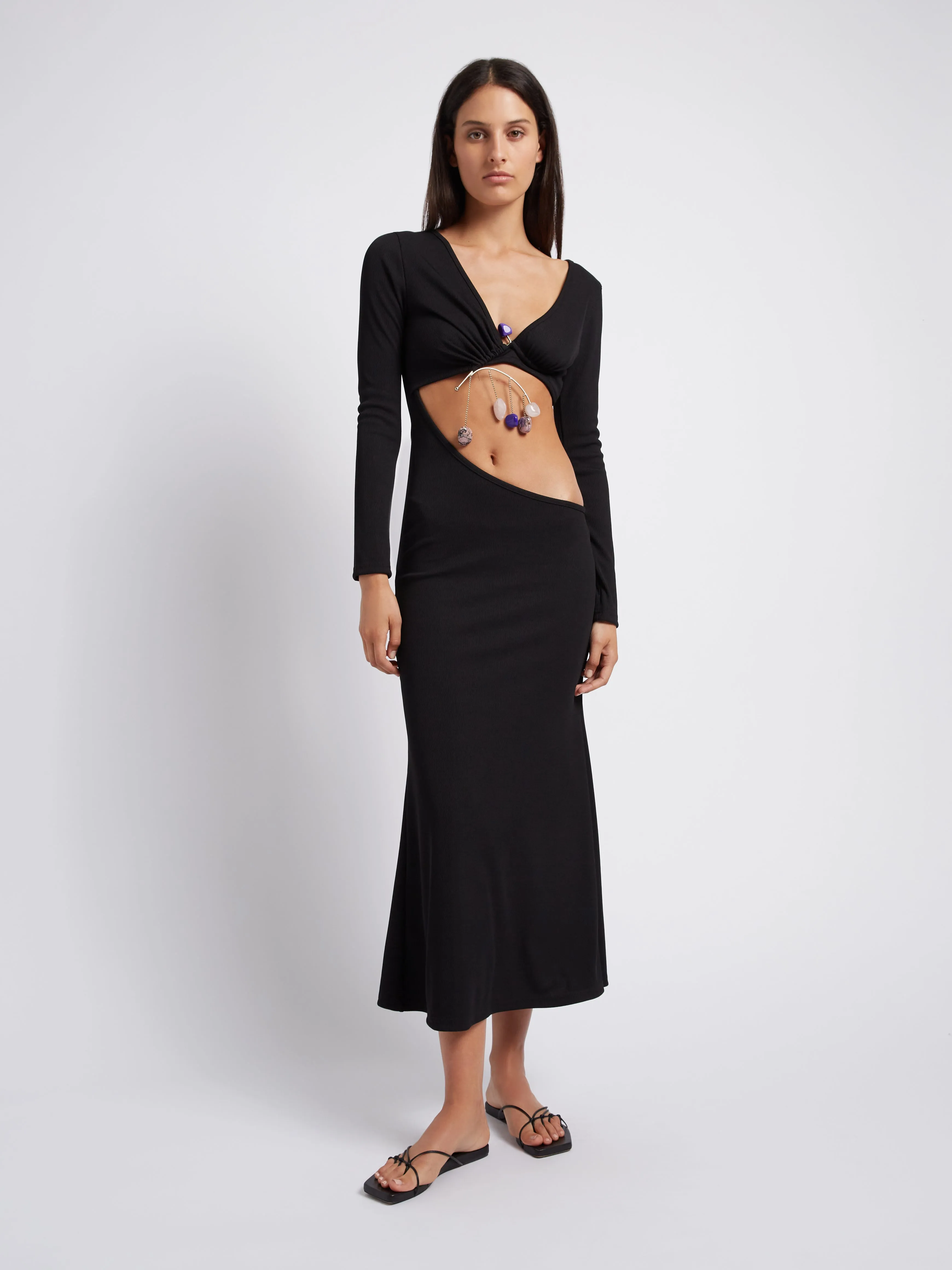 Long Sleeve Quartz Mobile Dress sold by Christopher Esber product image thumbnail 3