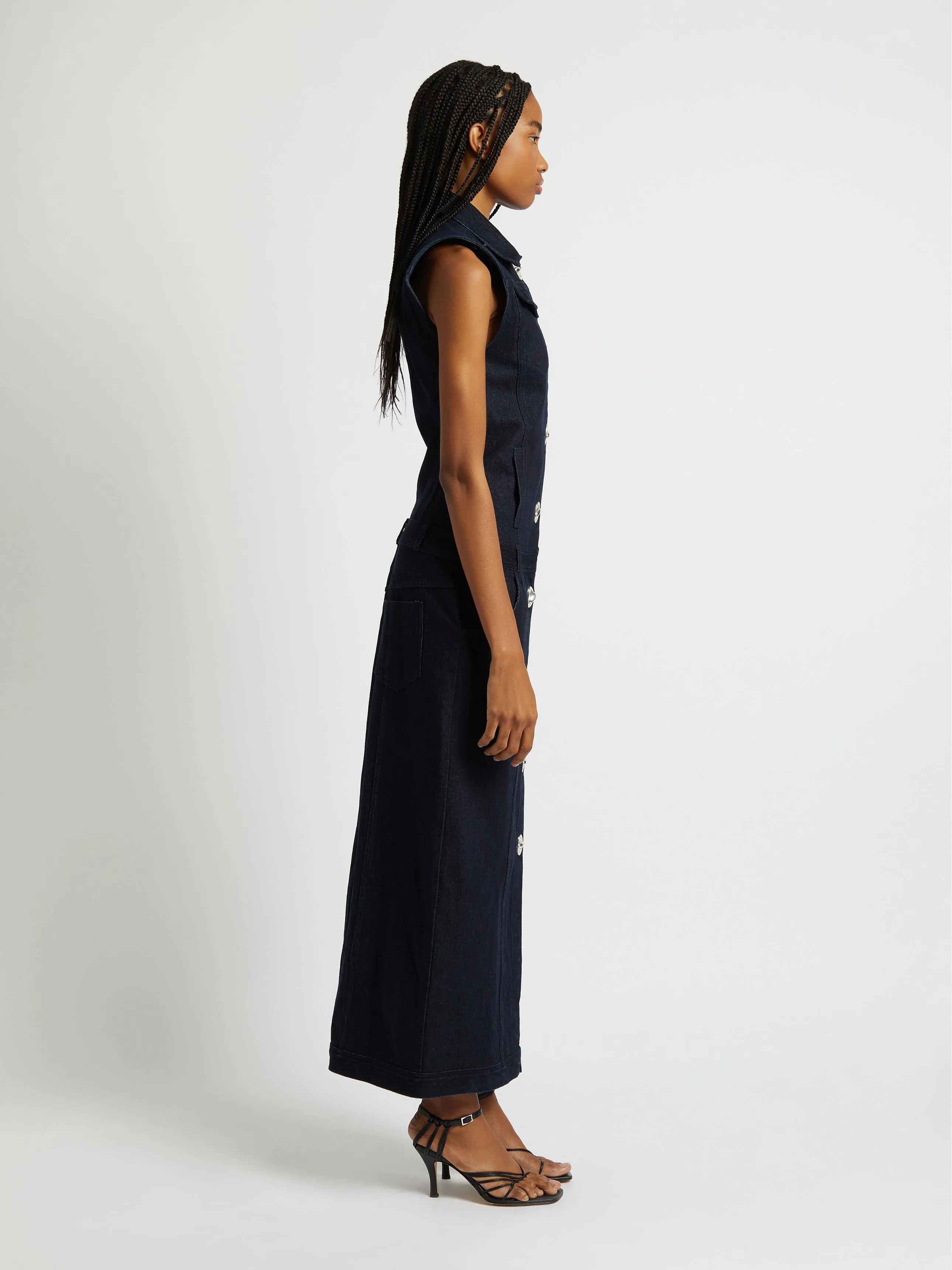 Reconstruct Denim Column Dress sold by Christopher Esber product image thumbnail 3