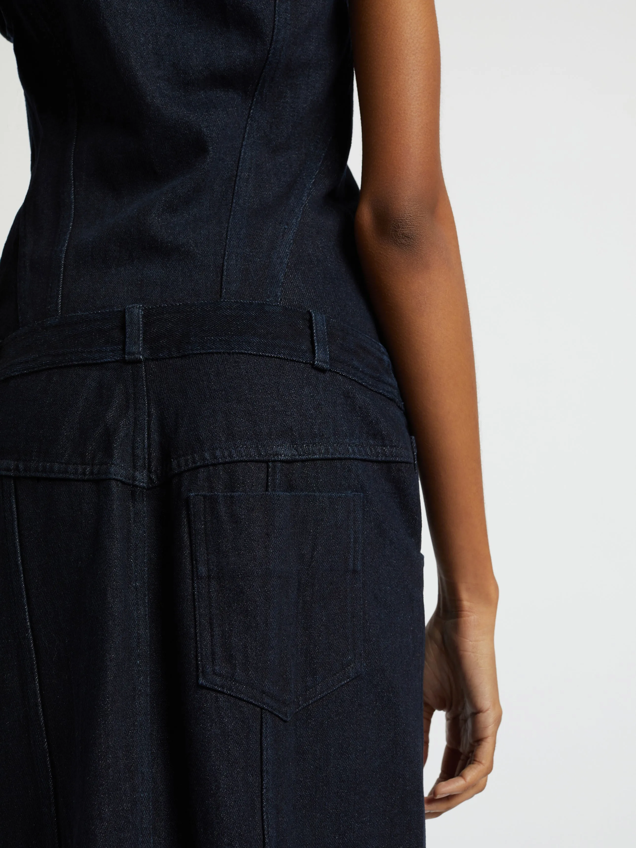 Reconstruct Denim Column Dress sold by Christopher Esber product image thumbnail 5