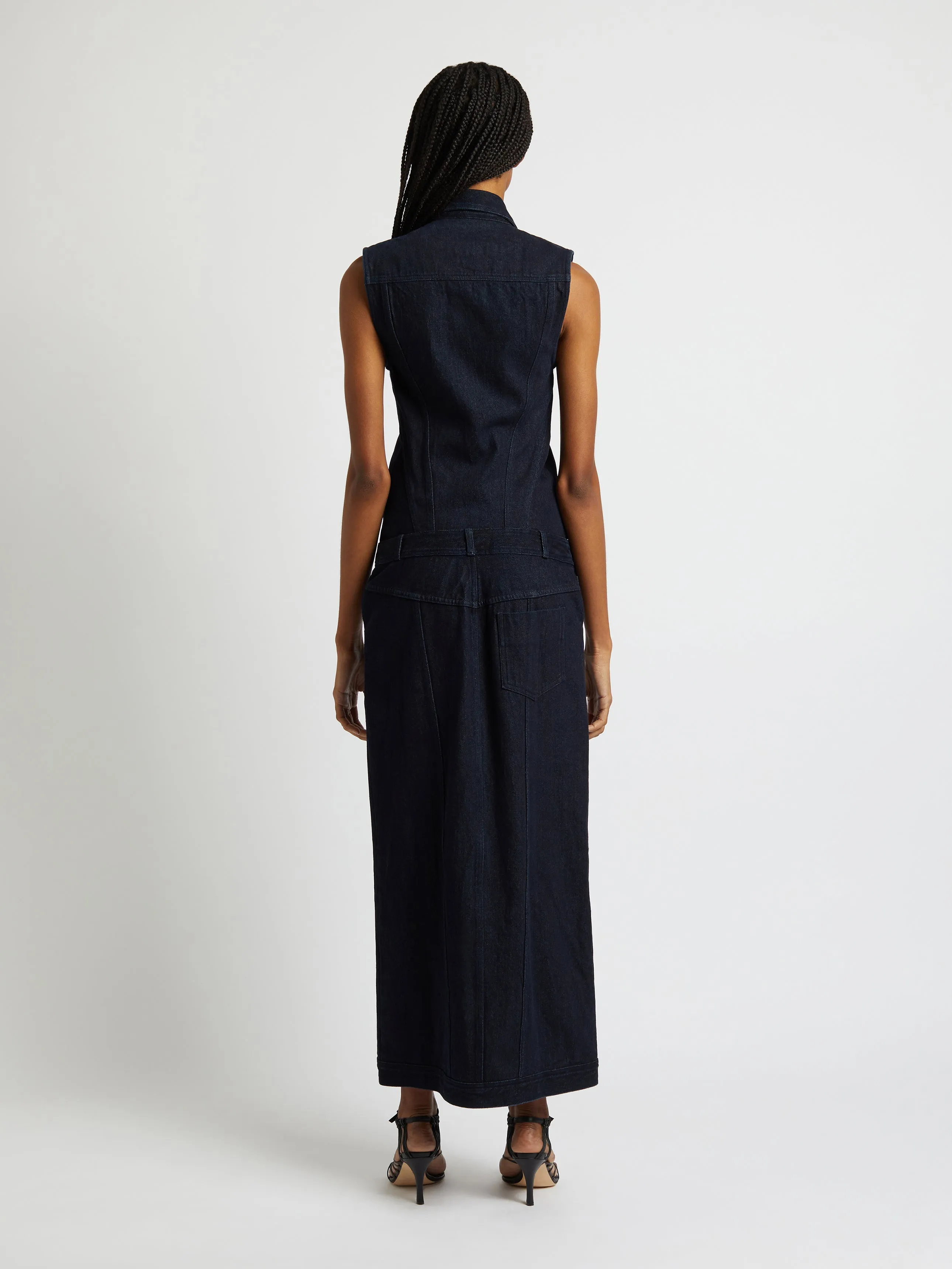 Reconstruct Denim Column Dress sold by Christopher Esber product image thumbnail 4