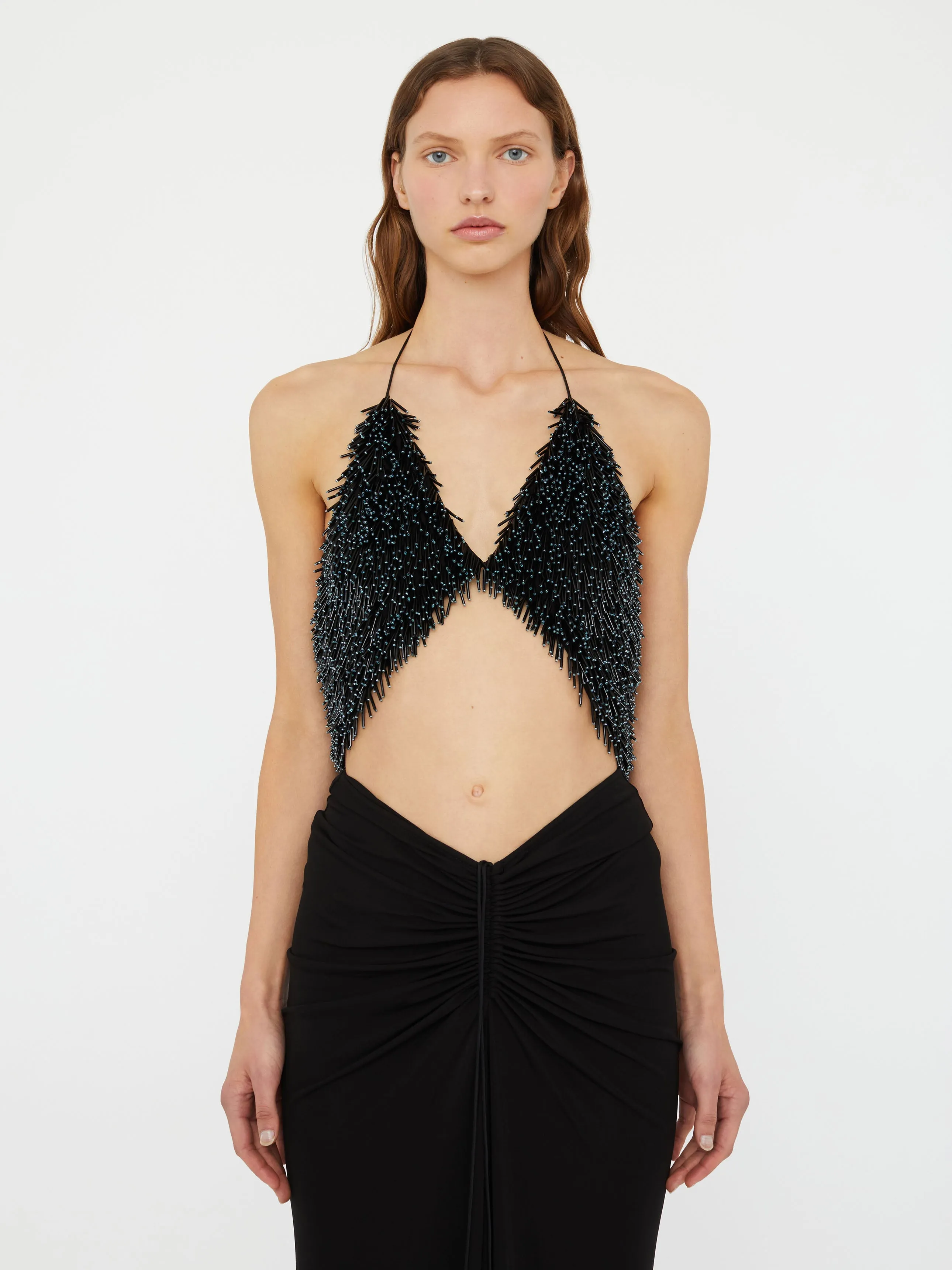 Tiered Thorn Beaded Disconnect Dress sold by Christopher Esber product image thumbnail 3