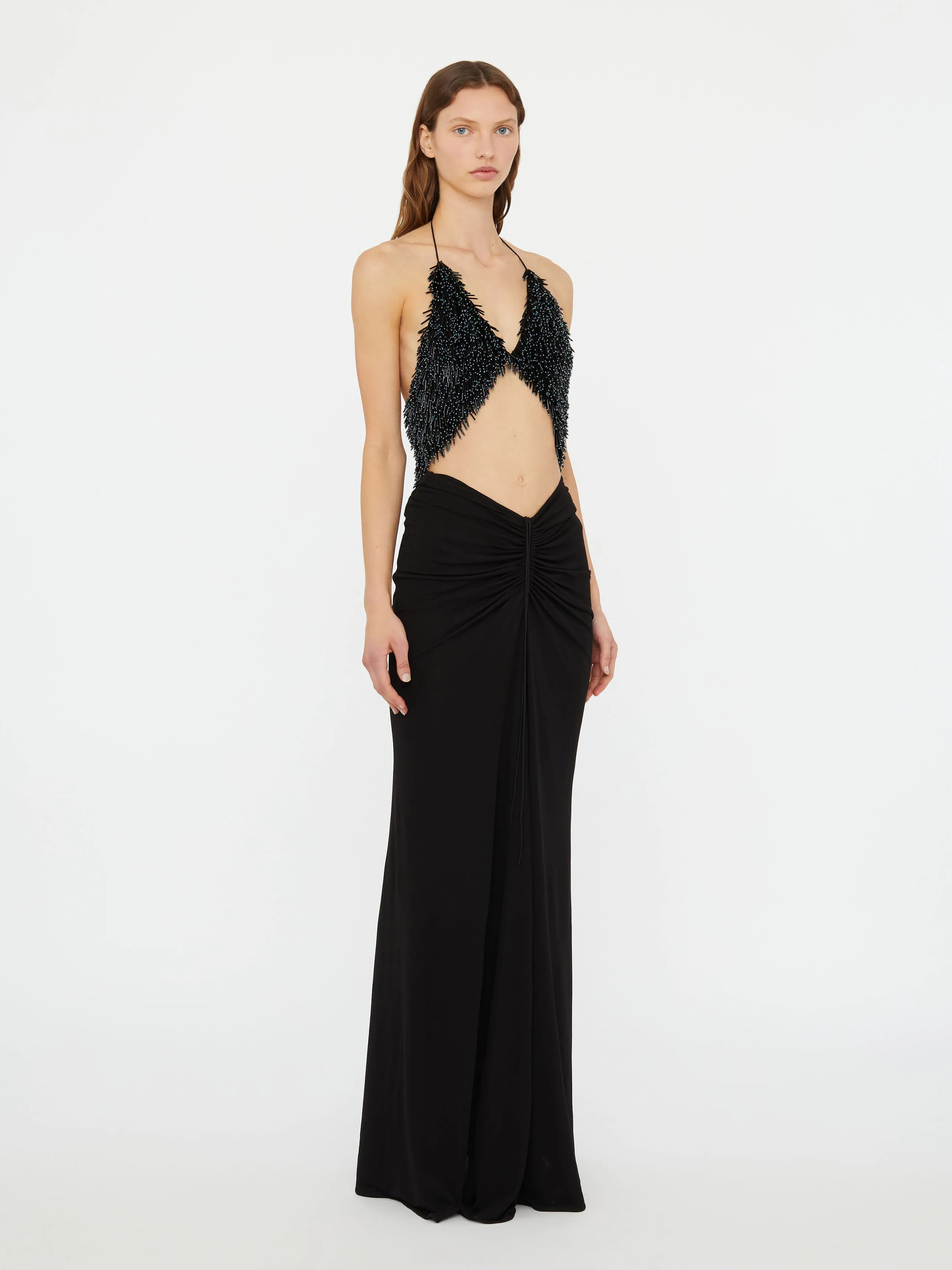 Tiered Thorn Beaded Disconnect Dress sold by Christopher Esber product image thumbnail 2