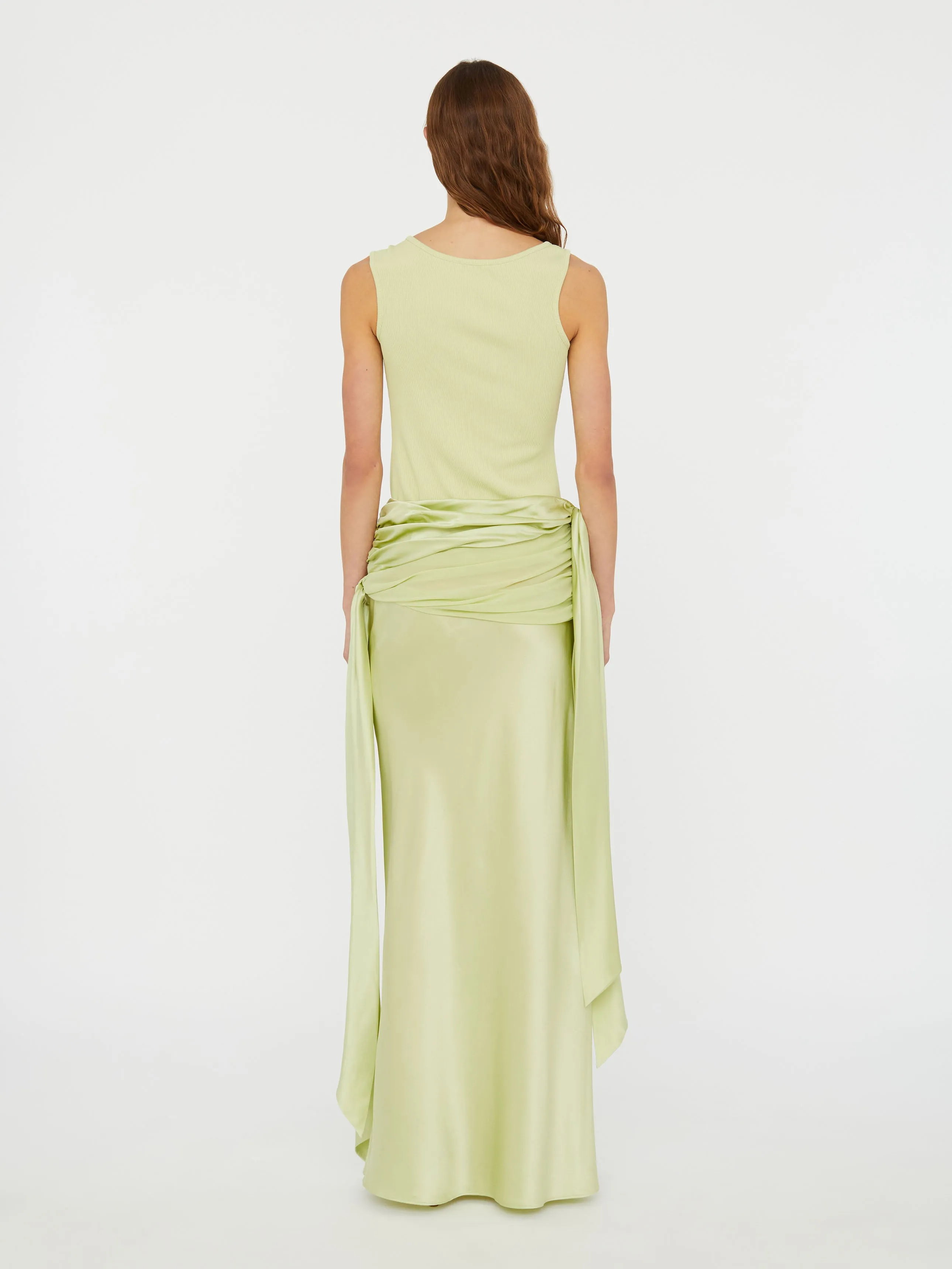 Knotted Silk Gather Skirt sold by Christopher Esber product image thumbnail 4