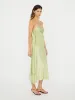 Knotted Silk Gather Midi Dress sold by Christopher Esber