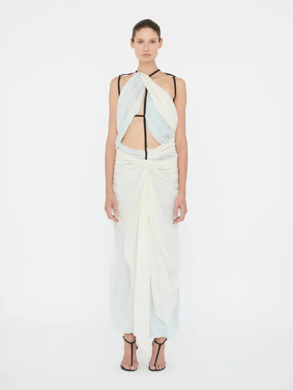 Latticed Lace Drape Torrent Dress sold by Christopher Esber