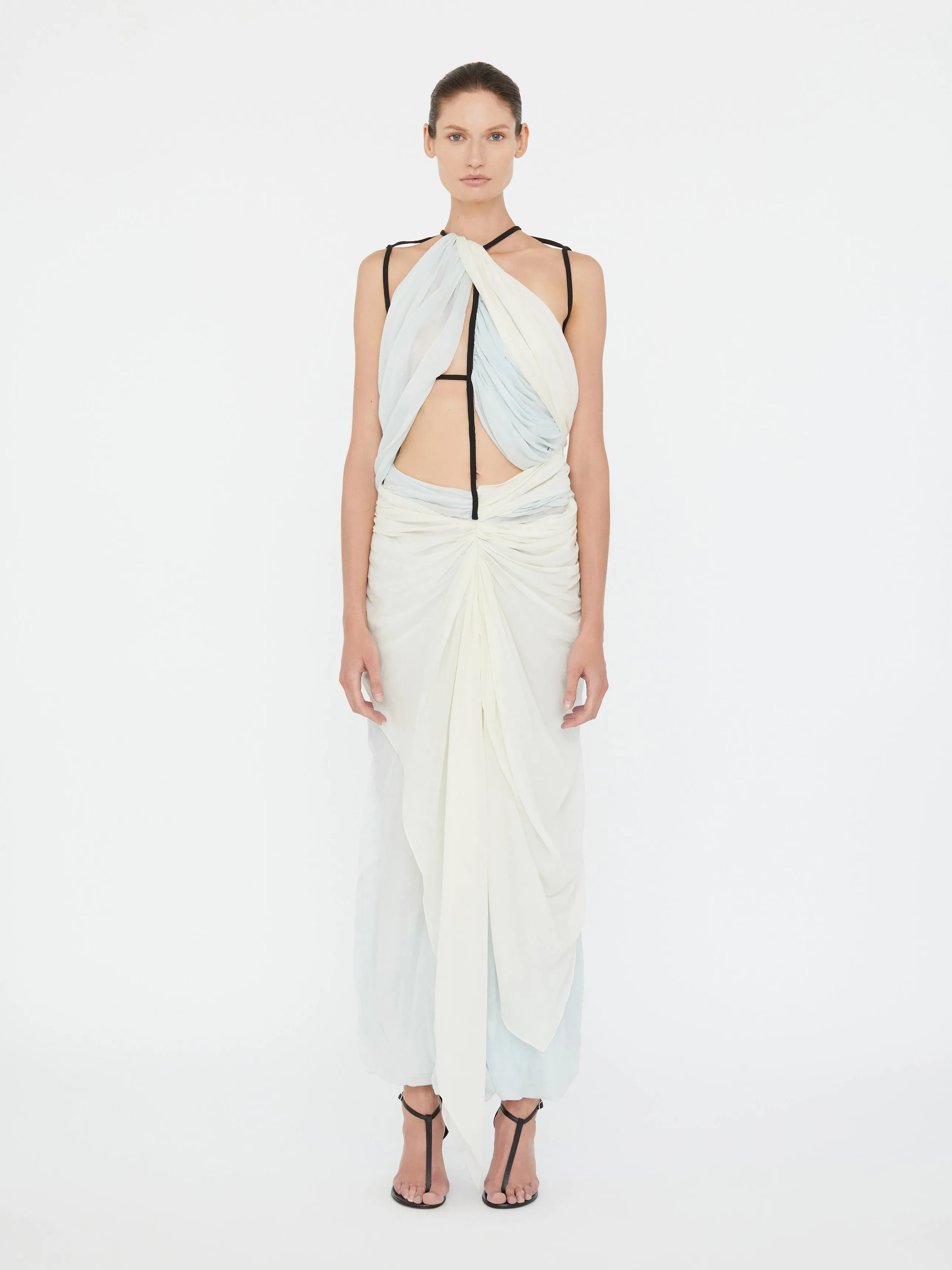 Latticed Lace Drape Torrent Dress sold by Christopher Esber