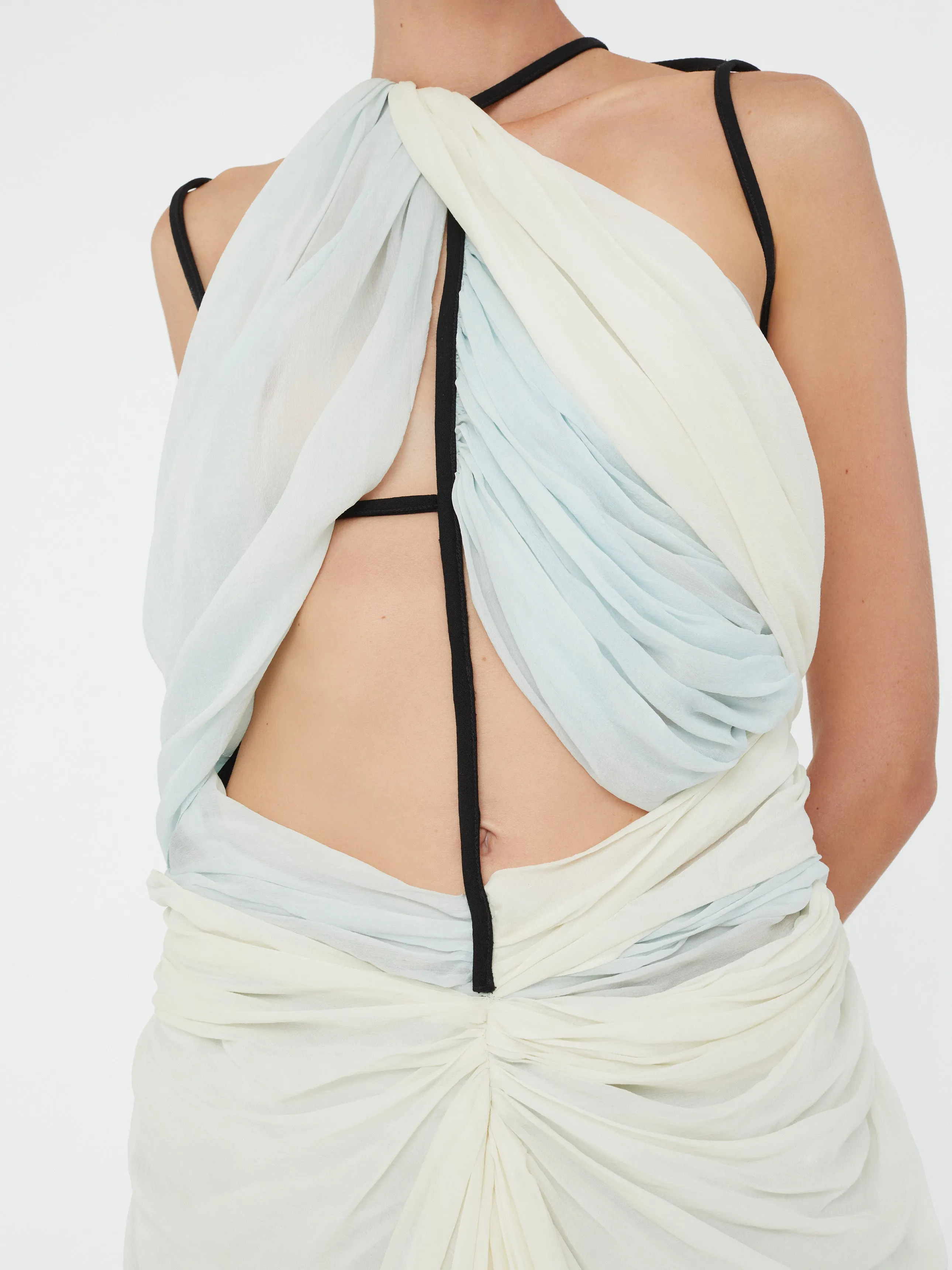 Latticed Lace Drape Torrent Dress sold by Christopher Esber product image thumbnail 4