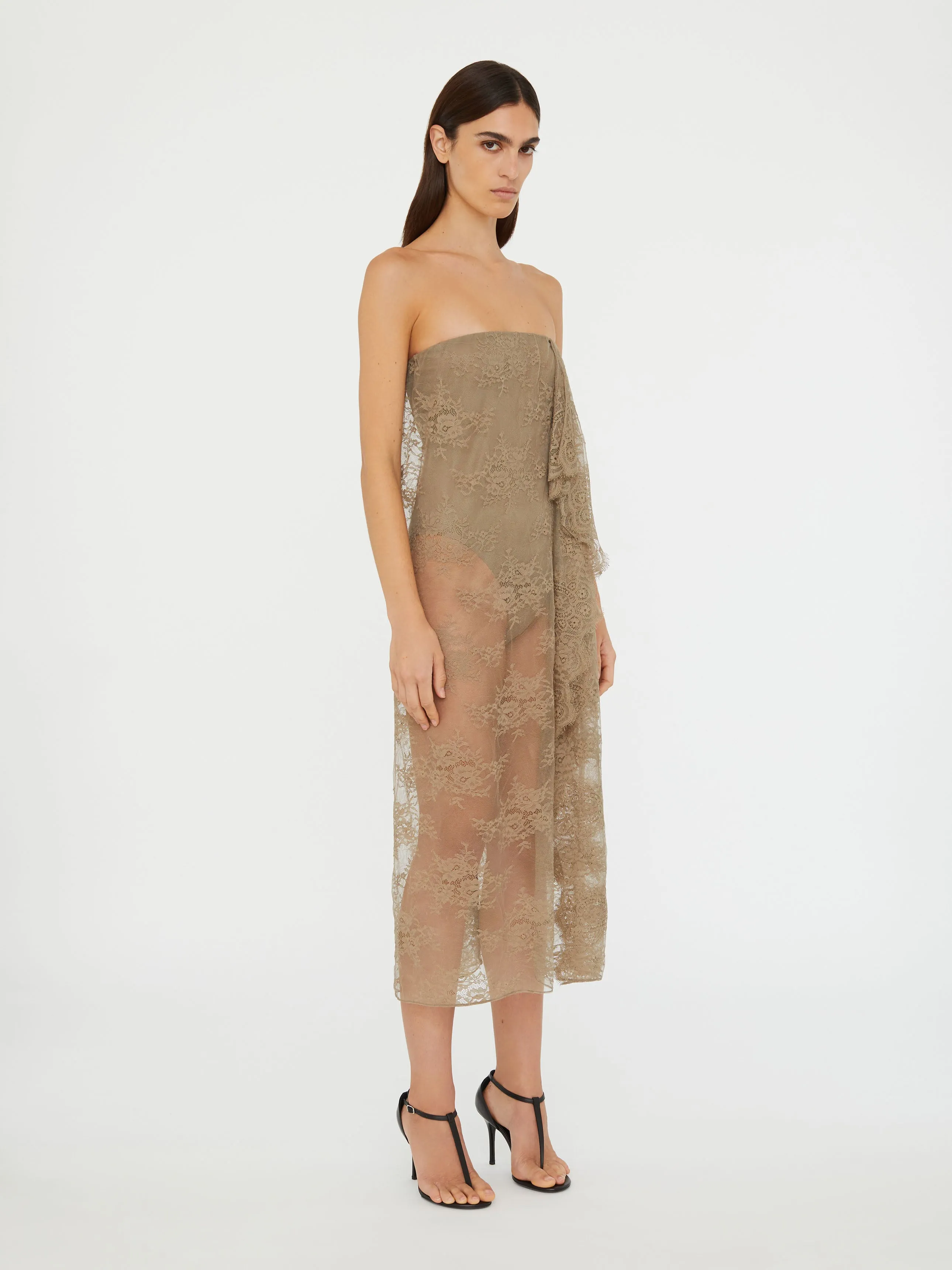 Floating Lace Strapless Dress sold by Christopher Esber product image thumbnail 2