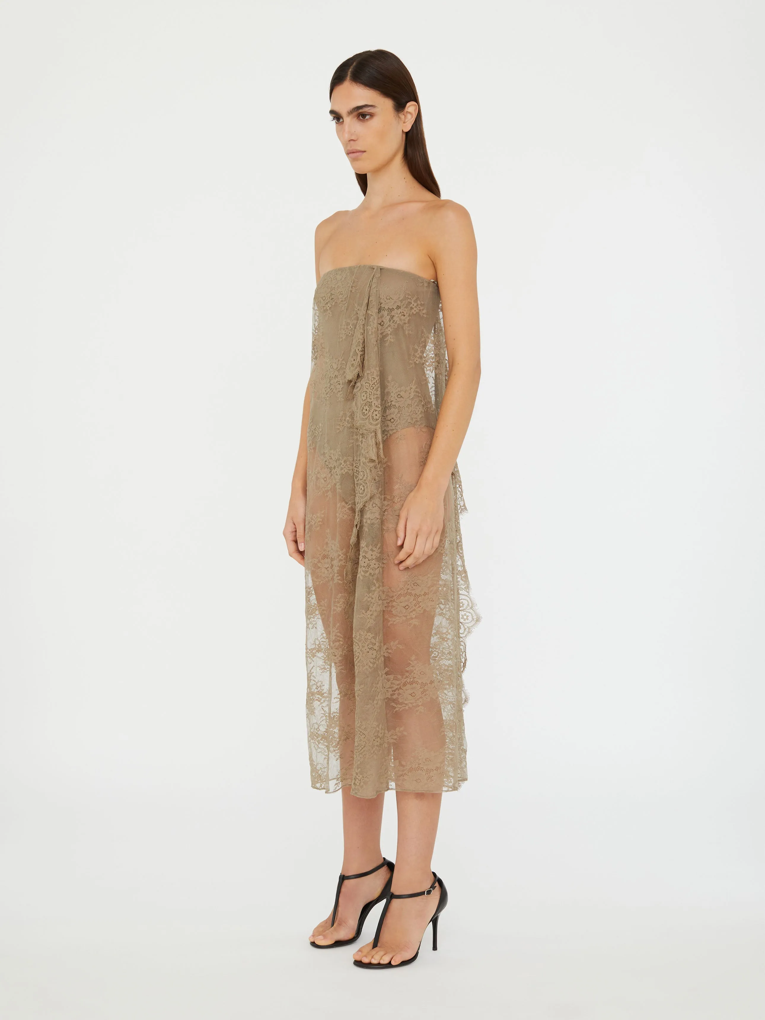 Floating Lace Strapless Dress sold by Christopher Esber product image thumbnail 5