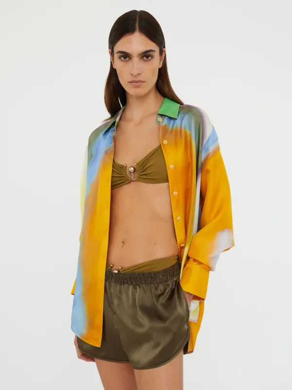 Aura Silk Slim Shirt sold by Christopher Esber