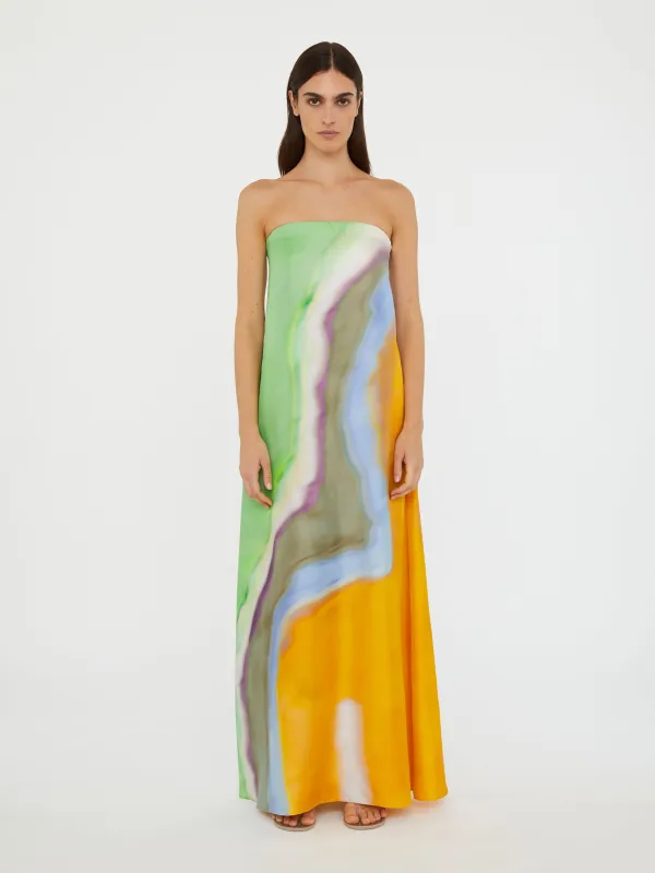 Aura Silk Strapless Dress sold by Christopher Esber