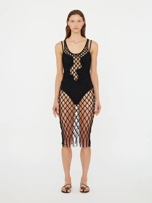 Knitted Mesh Mini Dress sold by Christopher Esber