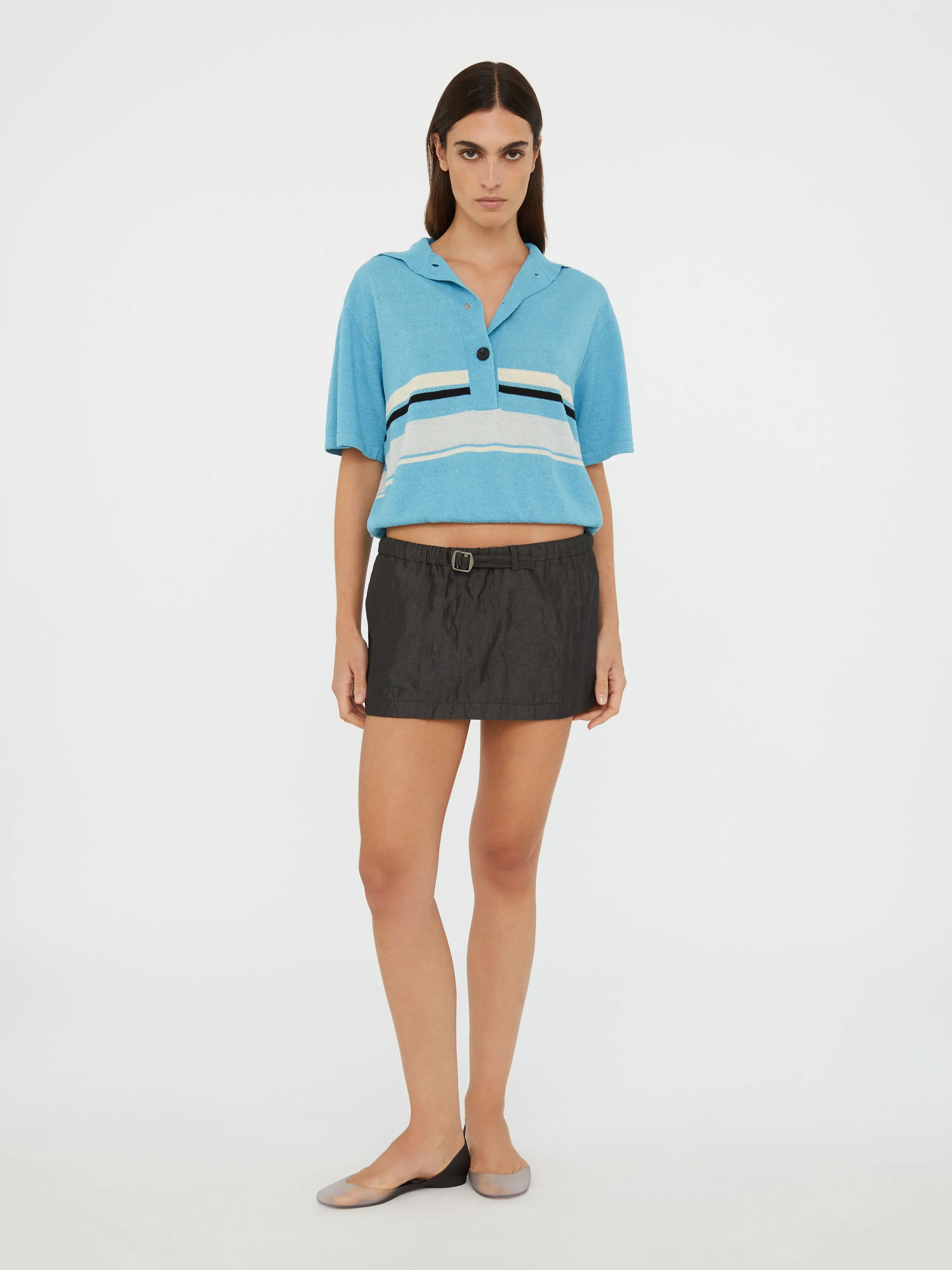 Crushed Belted Mini Skirt sold by Christopher Esber product image thumbnail 3