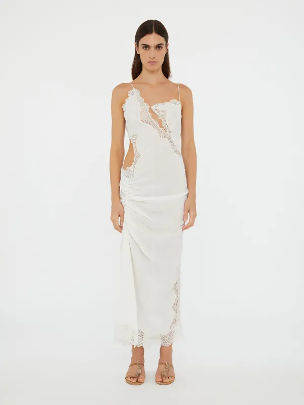 Crimped Lace Cami Dress sold by Christopher Esber