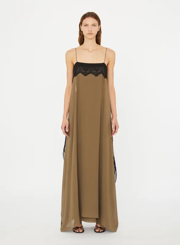 Verve Lace Floating Silk Dress sold by Christopher Esber