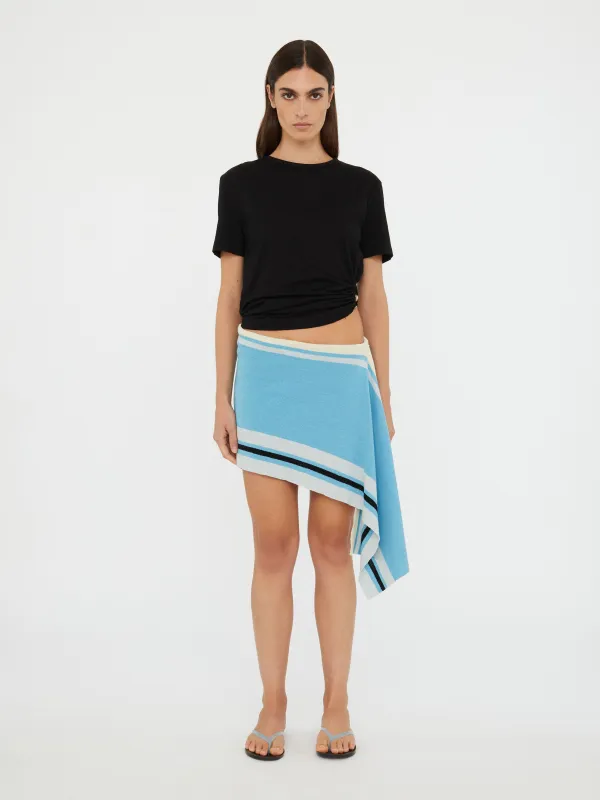 Straccio Knitted Extension Drape Mini Skirt sold by Christopher Esber