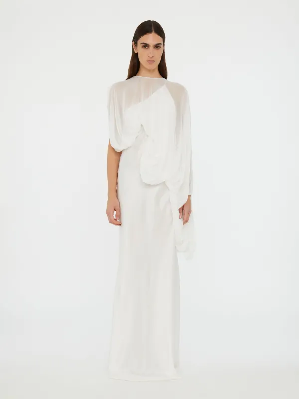 Cumulus Draped Sleeve Dress sold by Christopher Esber