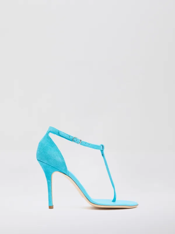 Billi T Bar Suede Sandal sold by Christopher Esber