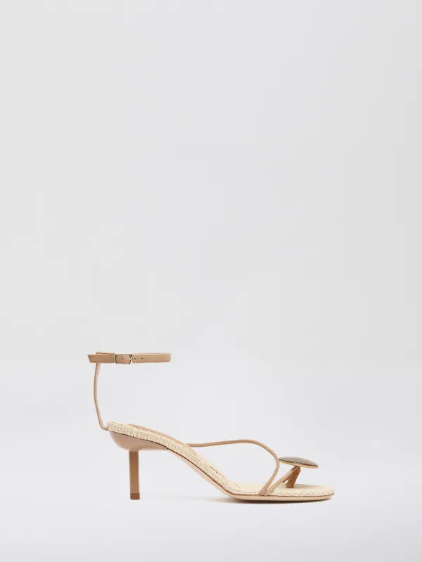 Doma Stoned Raffia Heel sold by Christopher Esber