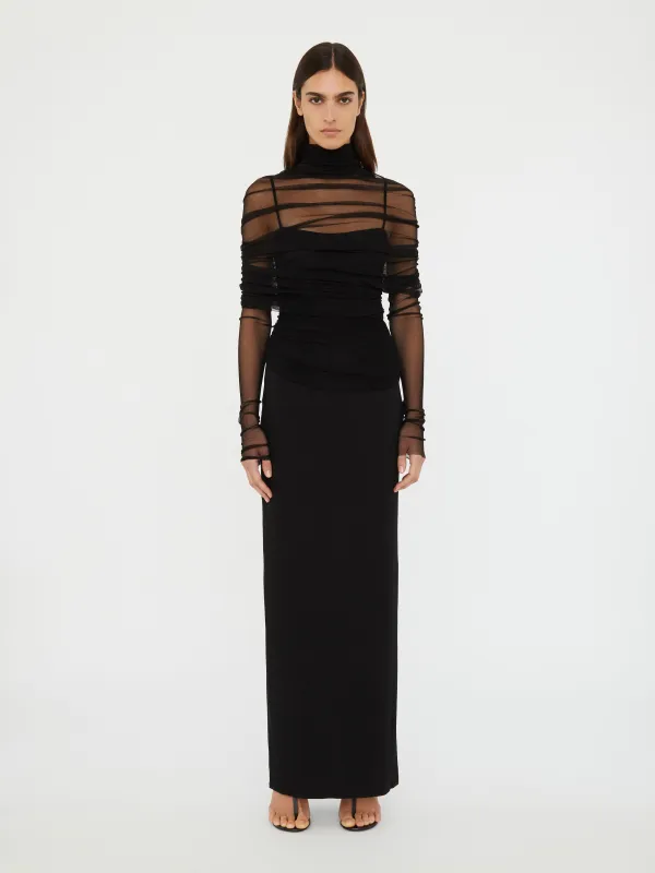 Christo Sheer Wrap Long Sleeve Dress sold by Christopher Esber