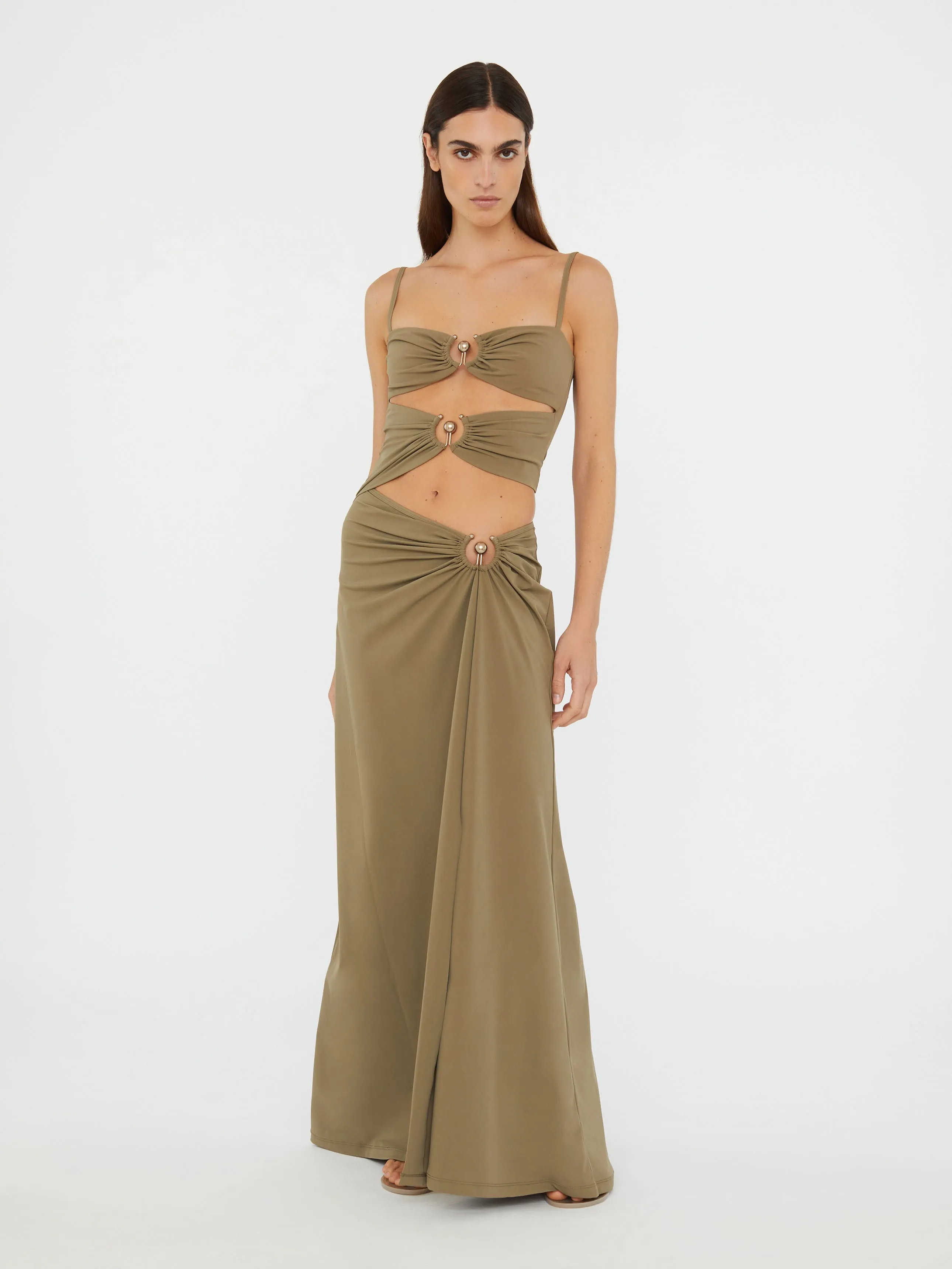 Ruched Orbit Split Dress sold by Christopher Esber product image thumbnail 3