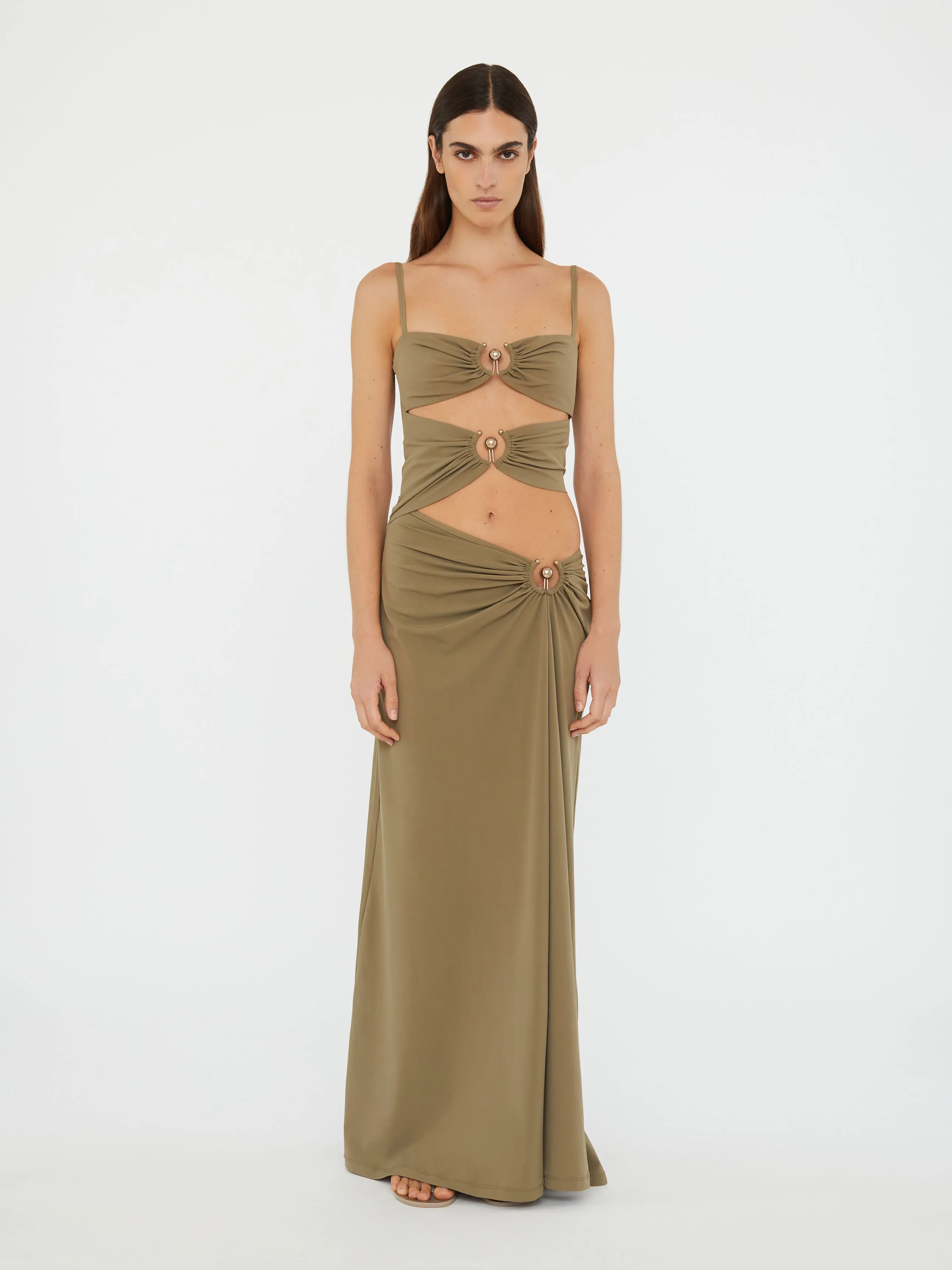 Ruched Orbit Split Dress sold by Christopher Esber