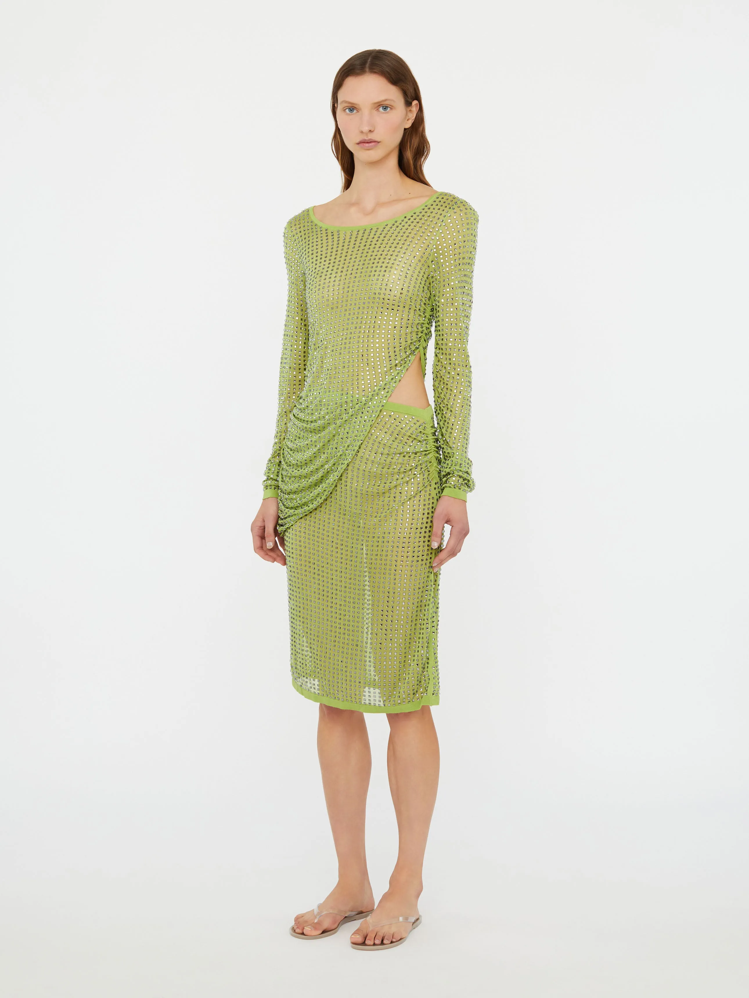 Cirrus Cutaway Long Sleeve Midi Dress sold by Christopher Esber product image thumbnail 2