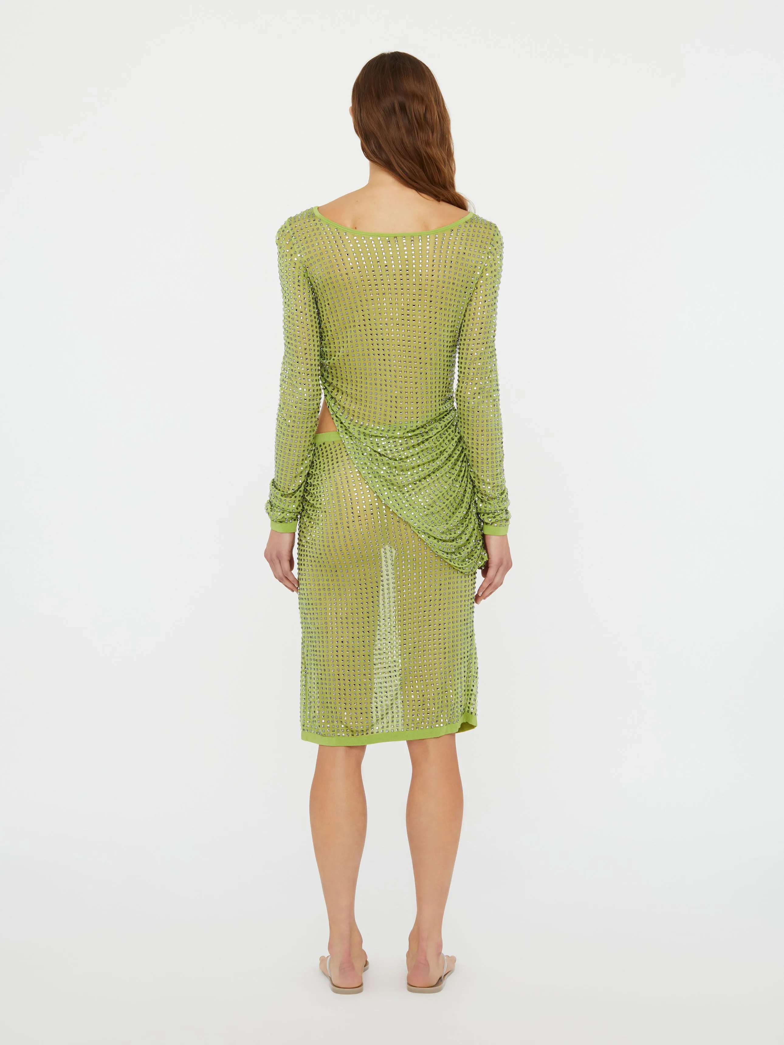 Cirrus Cutaway Long Sleeve Midi Dress sold by Christopher Esber product image thumbnail 4
