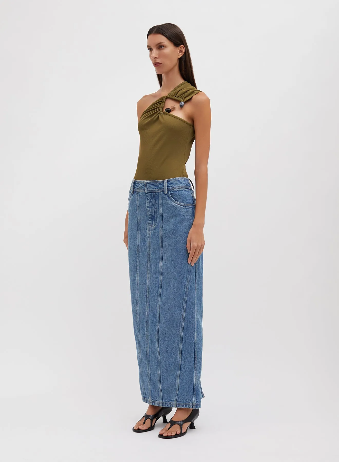 Tri Crystal Stone Shoulder Tank sold by Christopher Esber product image thumbnail 3