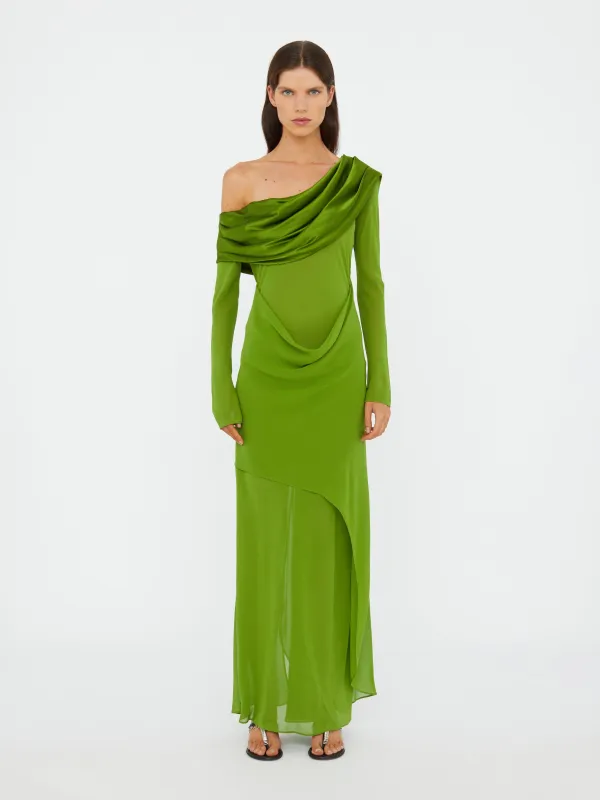 Silk Draped Shawl Dress sold by Christopher Esber
