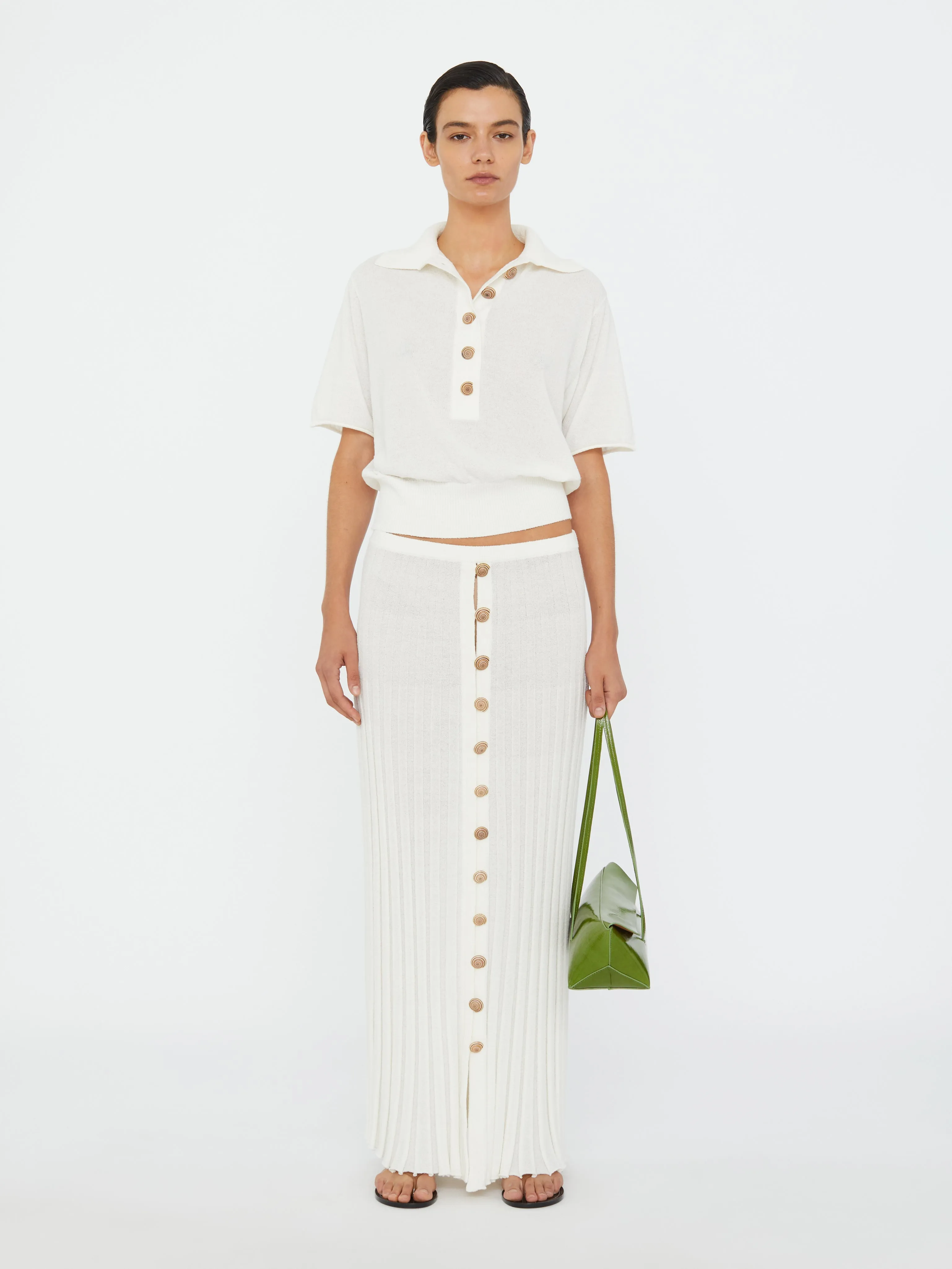 Sundial Shell Knit Polo sold by Christopher Esber product image thumbnail 2