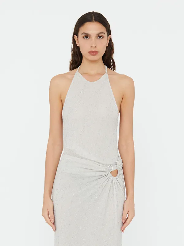 Imber Metallic Halter Top sold by Christopher Esber