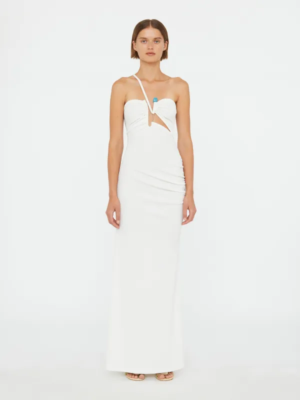 Crystal Pin Cutaway Cami Dress sold by Christopher Esber
