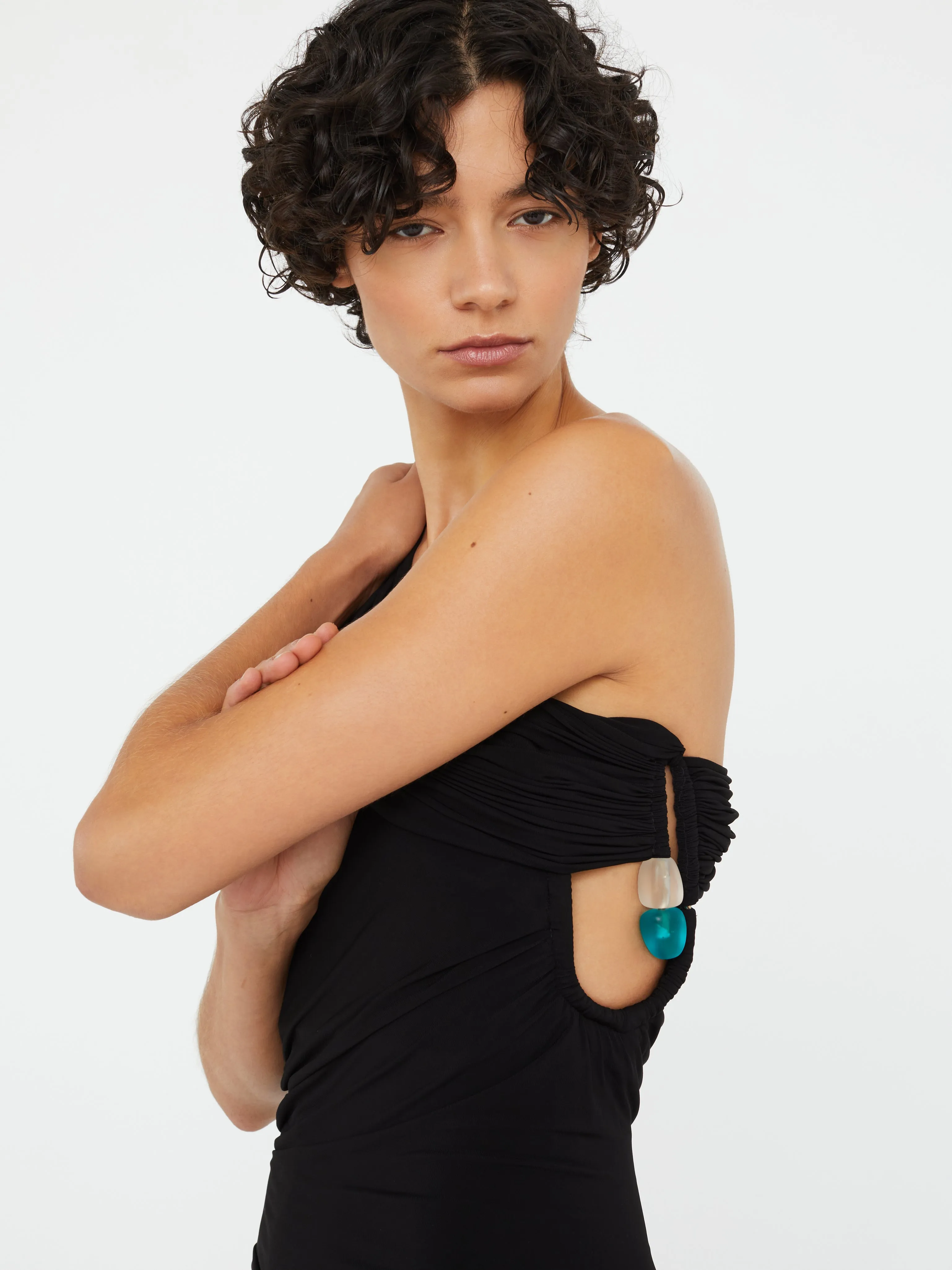 Beach Glass Draped Jersey Strapless Dress sold by Christopher Esber product image thumbnail 2