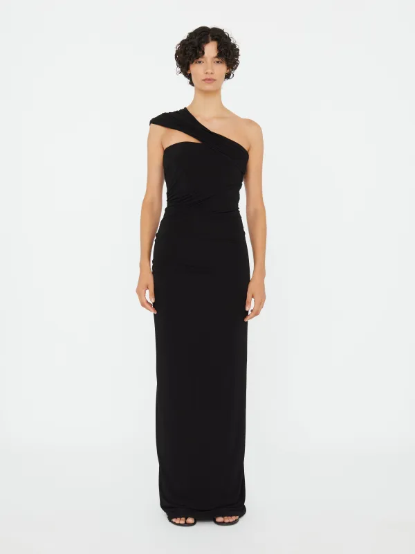 Beach Glass Draped Jersey Strapless Dress made by Christopher Esber