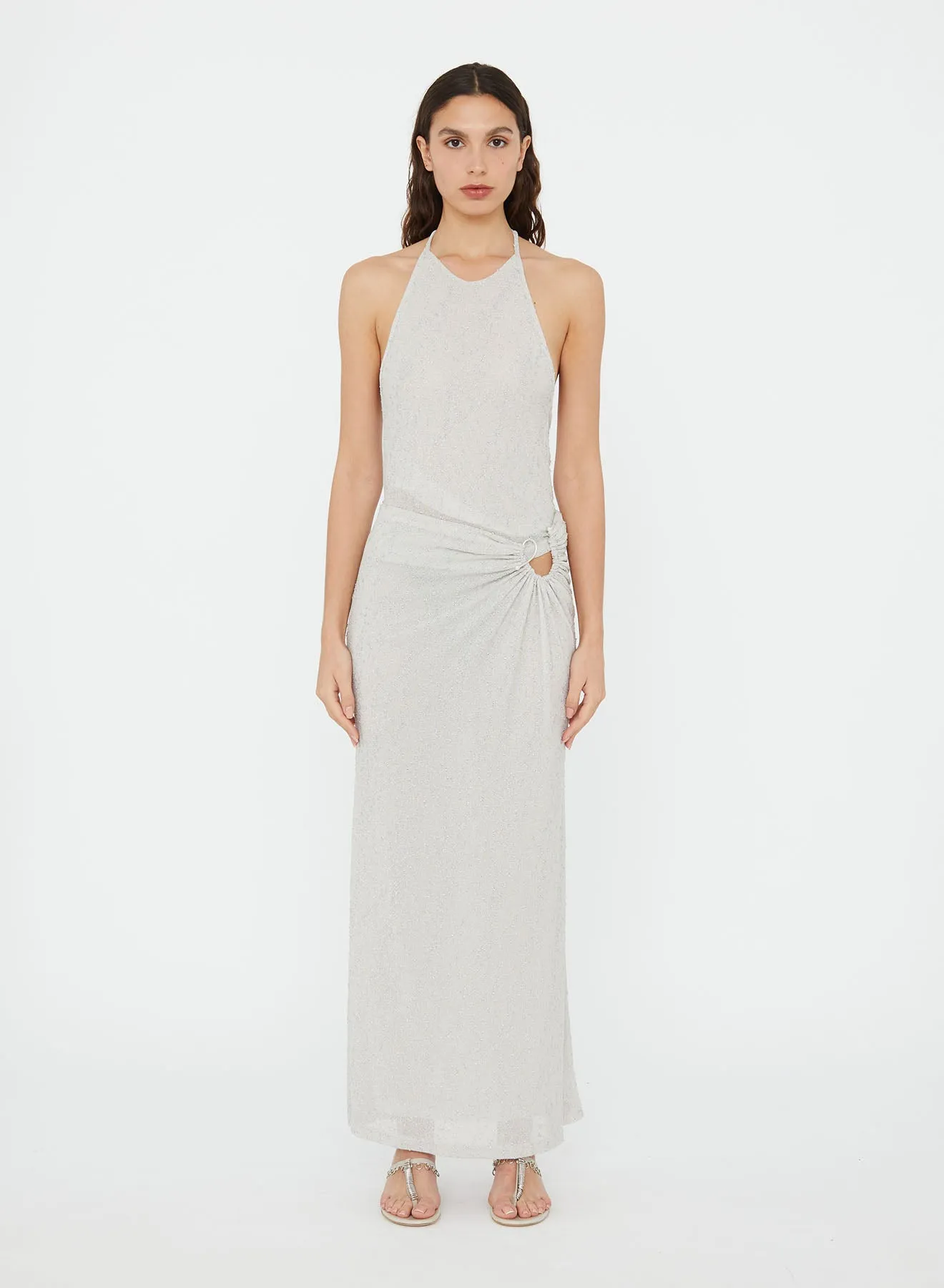 Imber Metallic Looped Skirt sold by Christopher Esber