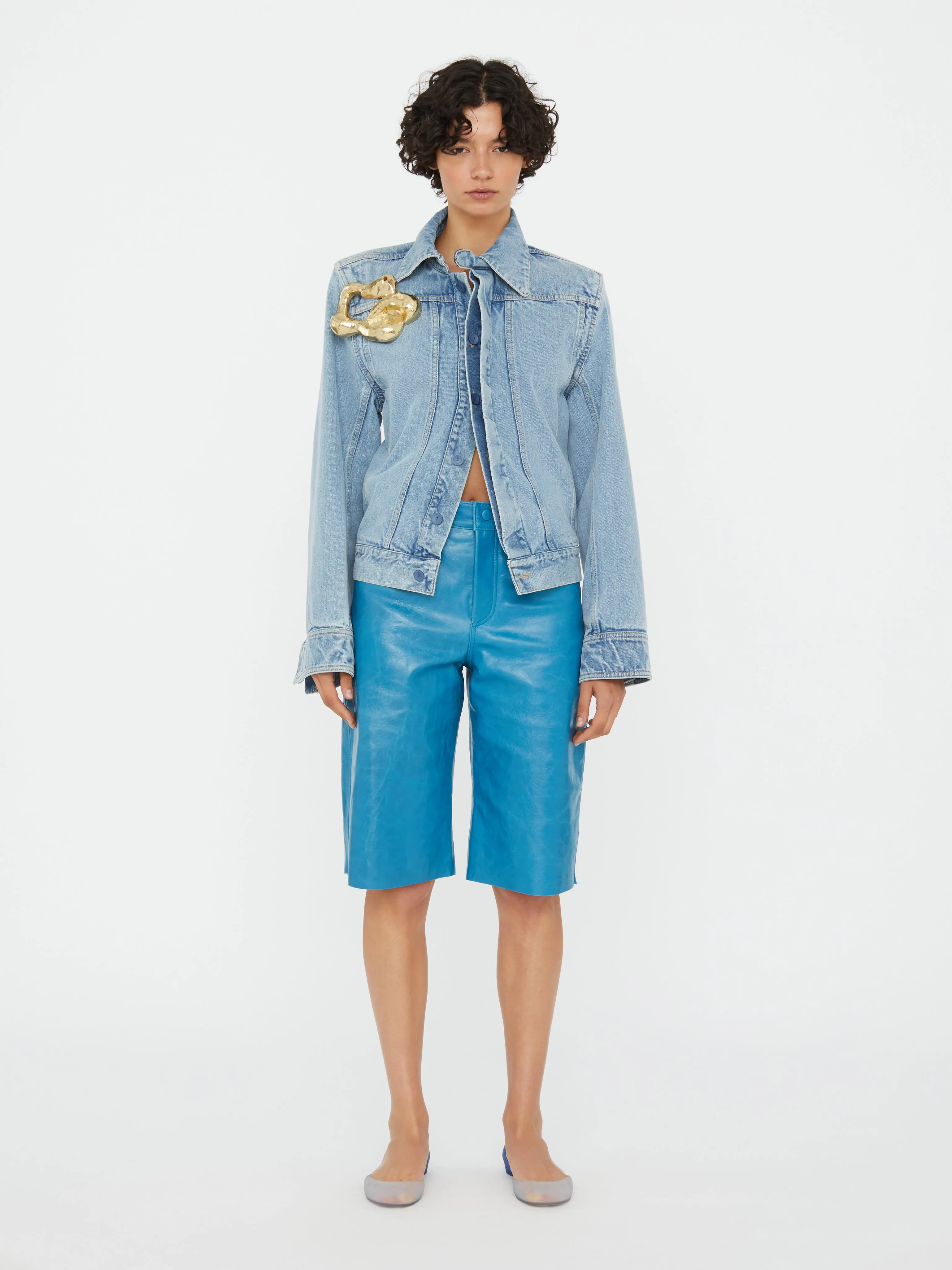 Sculptured Corsage Denim Jacket sold by Christopher Esber product image thumbnail 2