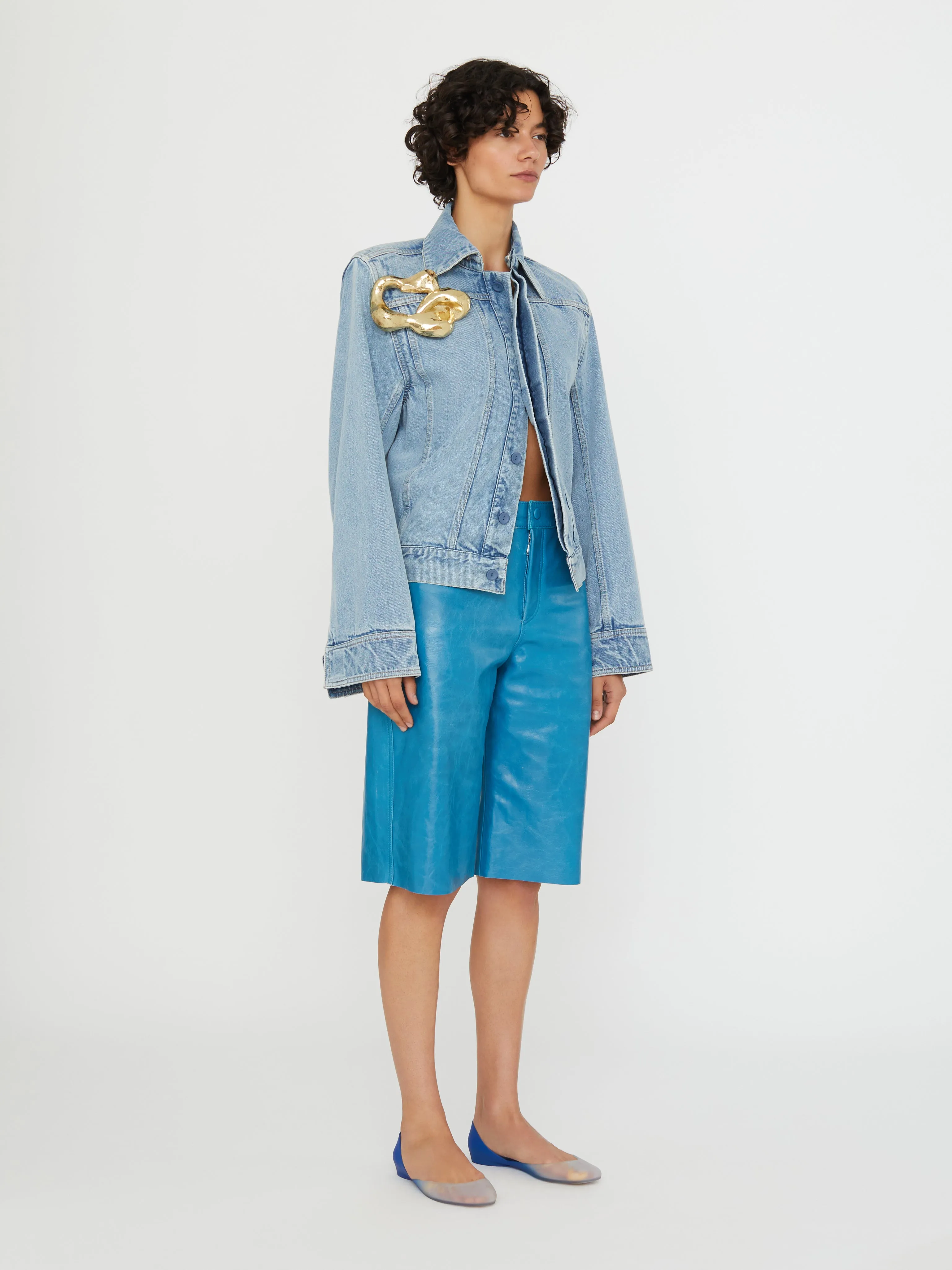 Sculptured Corsage Denim Jacket sold by Christopher Esber product image thumbnail 3
