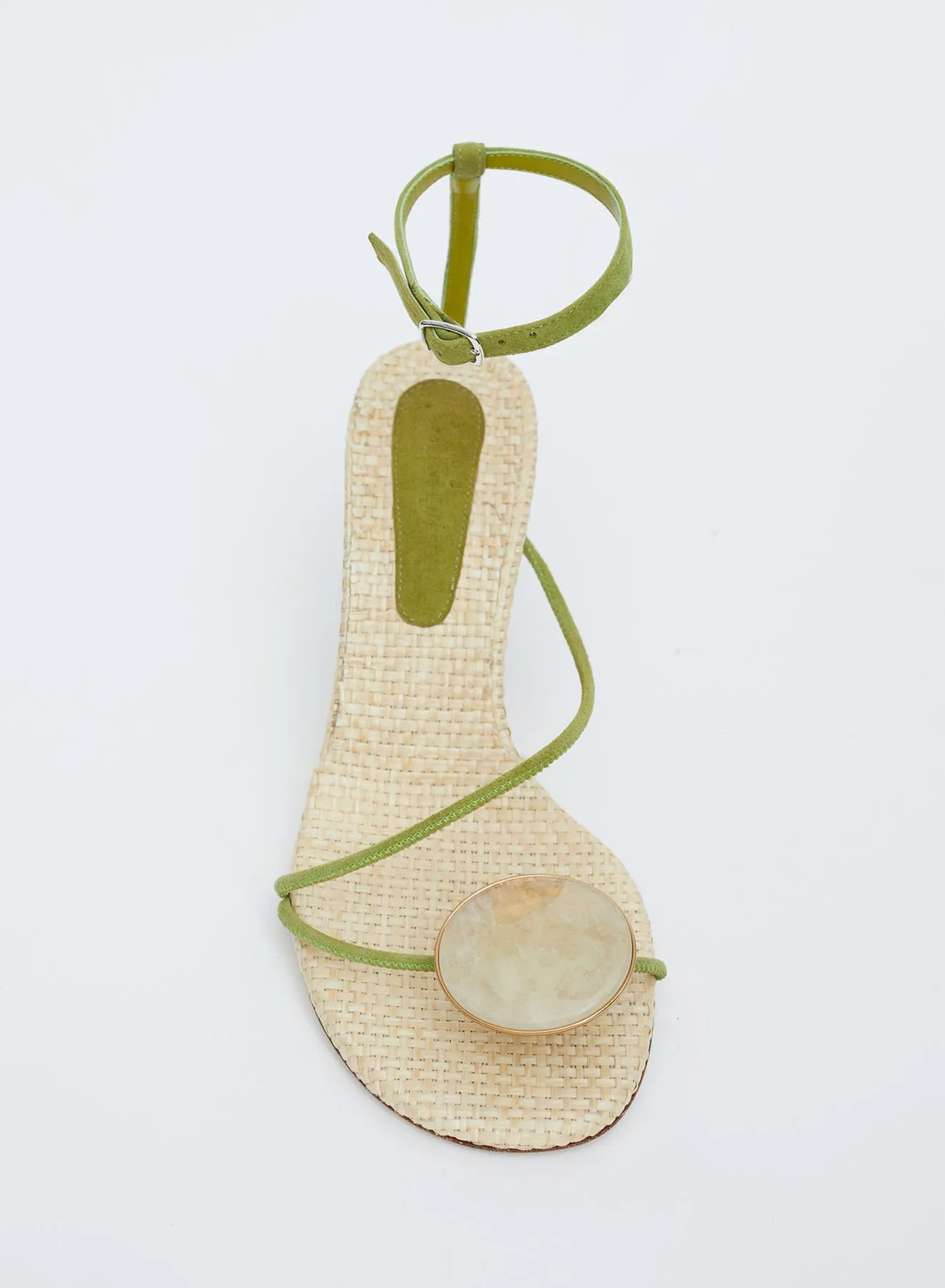 Doma Stoned Raffia Heel sold by Christopher Esber product image thumbnail 3