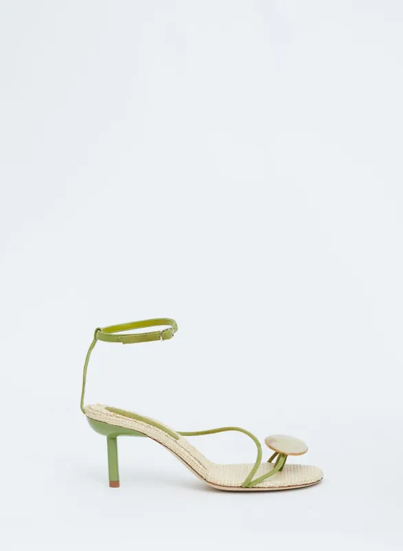 Doma Stoned Raffia Heel sold by Christopher Esber